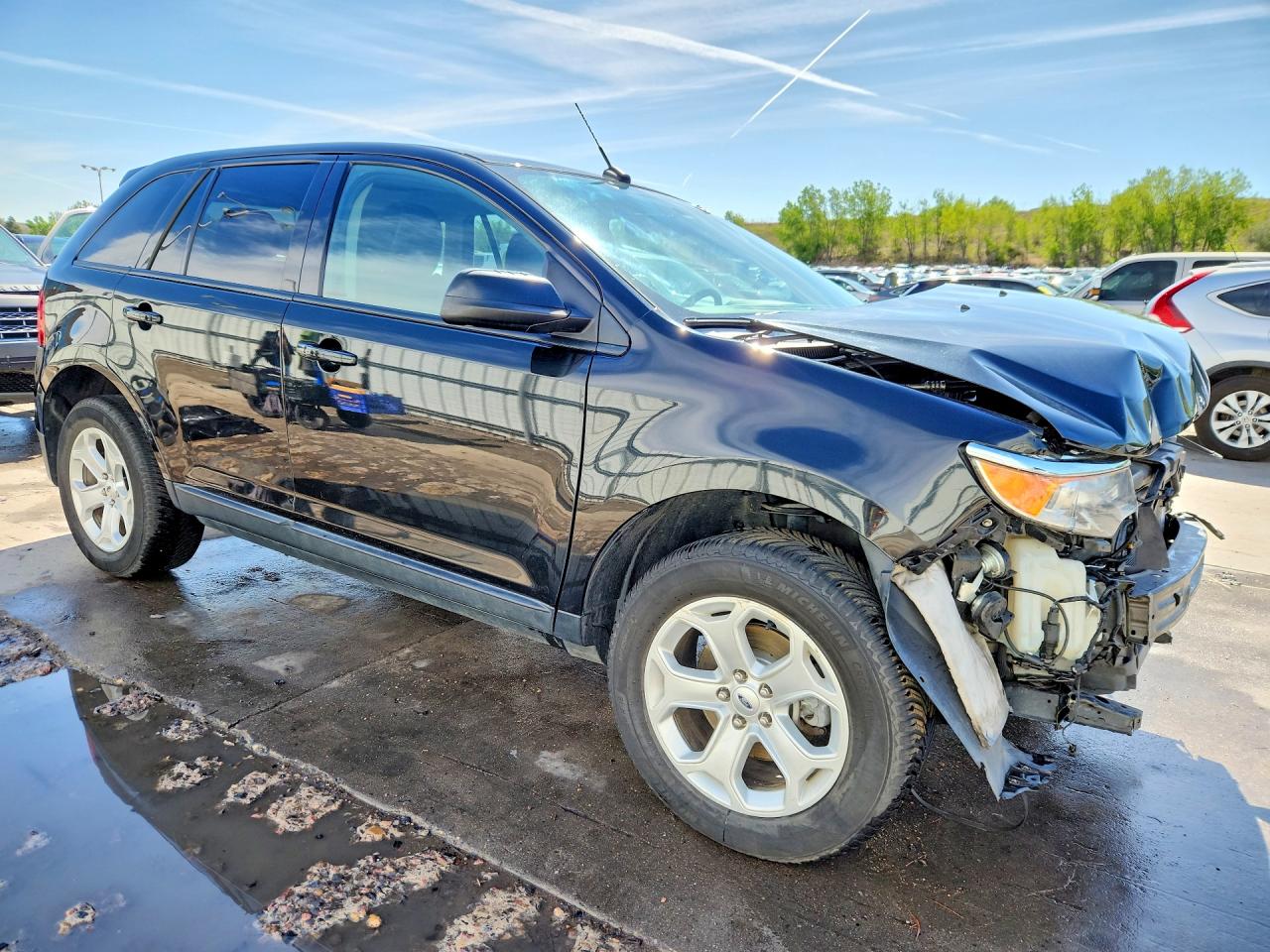 2014 Ford Edge Sel Black vin: 2FMDK4JC7EBA81284