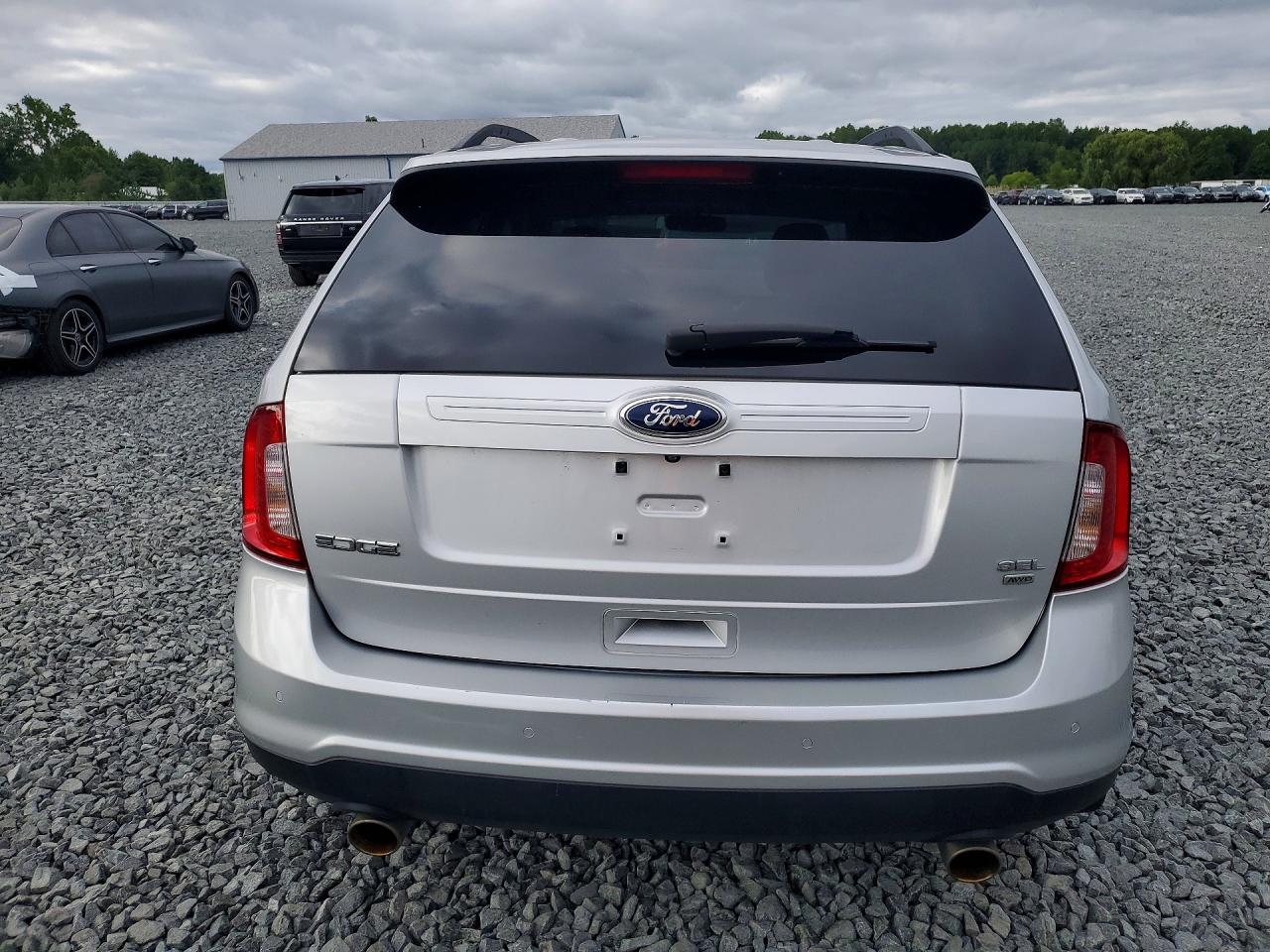 2014 Ford Edge Sel Silver vin: 2FMDK4JC7EBB03722