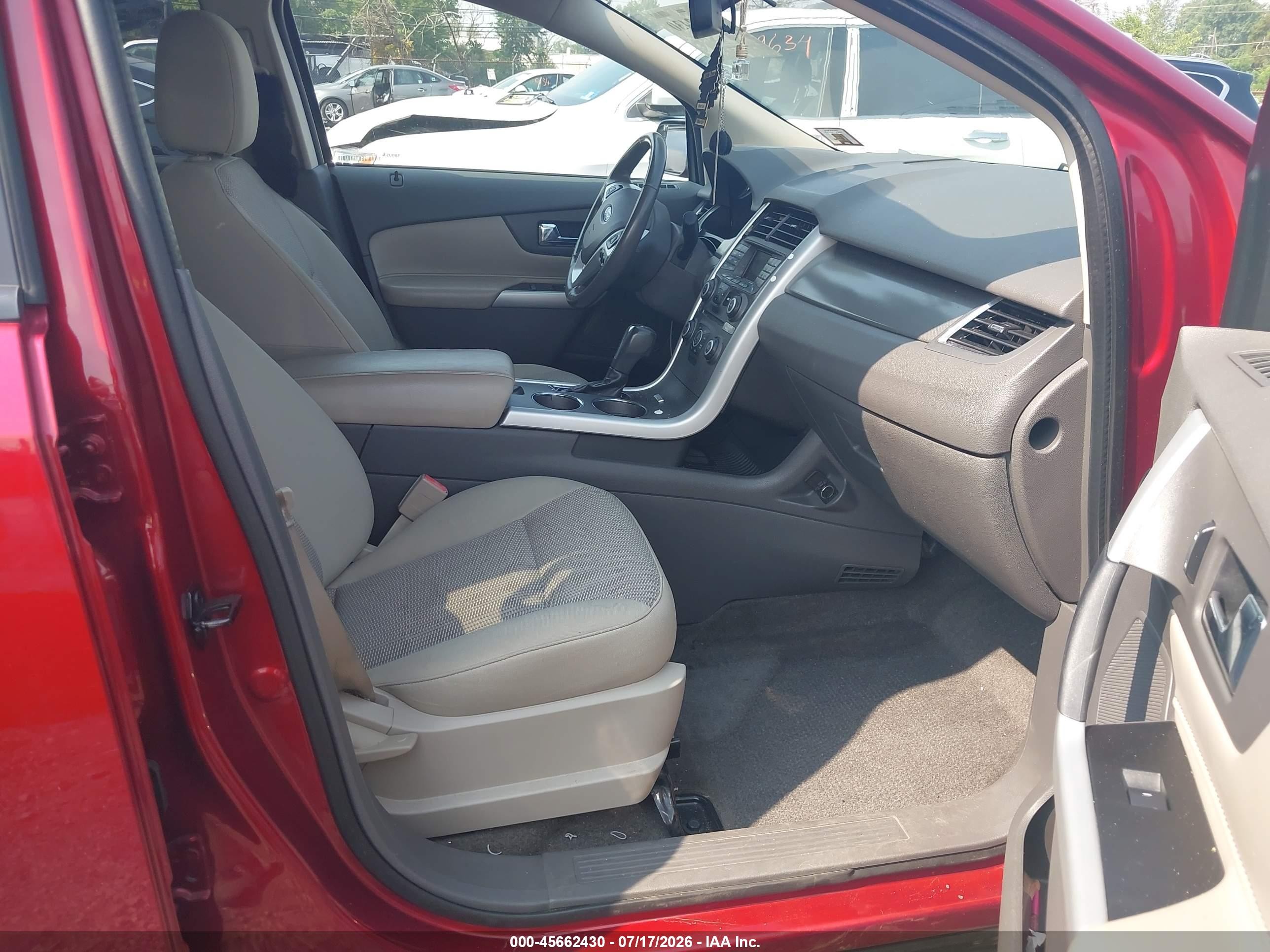2014 Ford Edge Sel Red vin: 2FMDK4JC7EBB17197