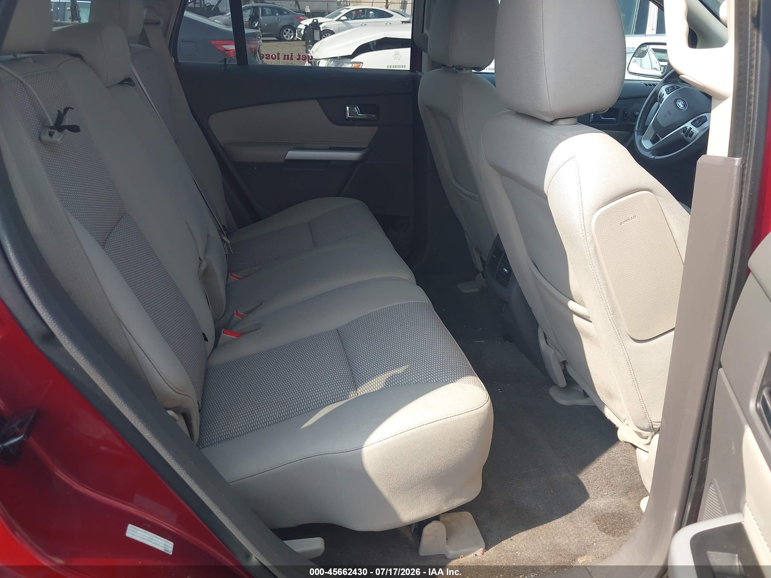 2014 Ford Edge Sel Red vin: 2FMDK4JC7EBB17197