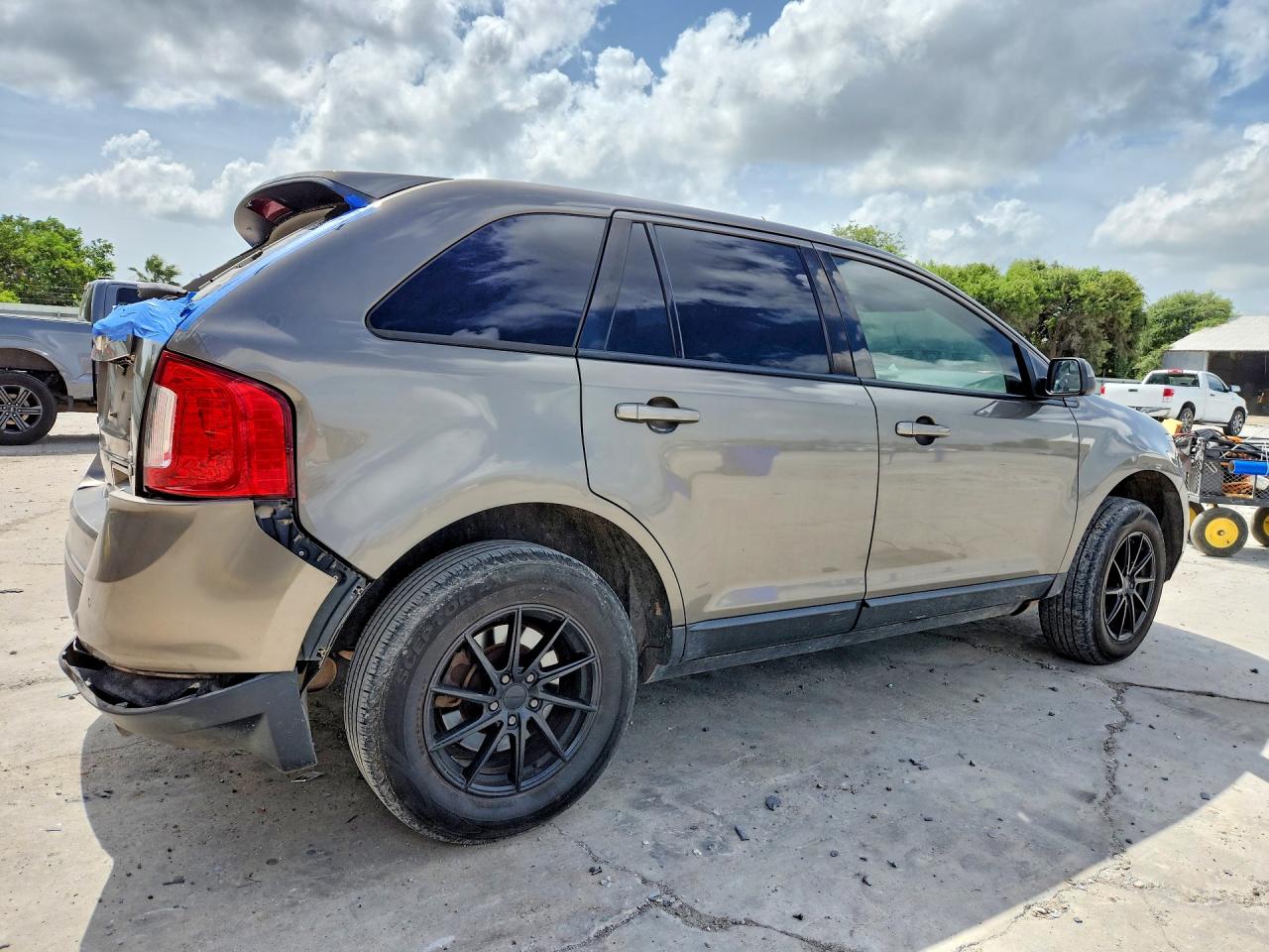 2014 Ford Edge Sel Gray vin: 2FMDK4JC7EBB18785