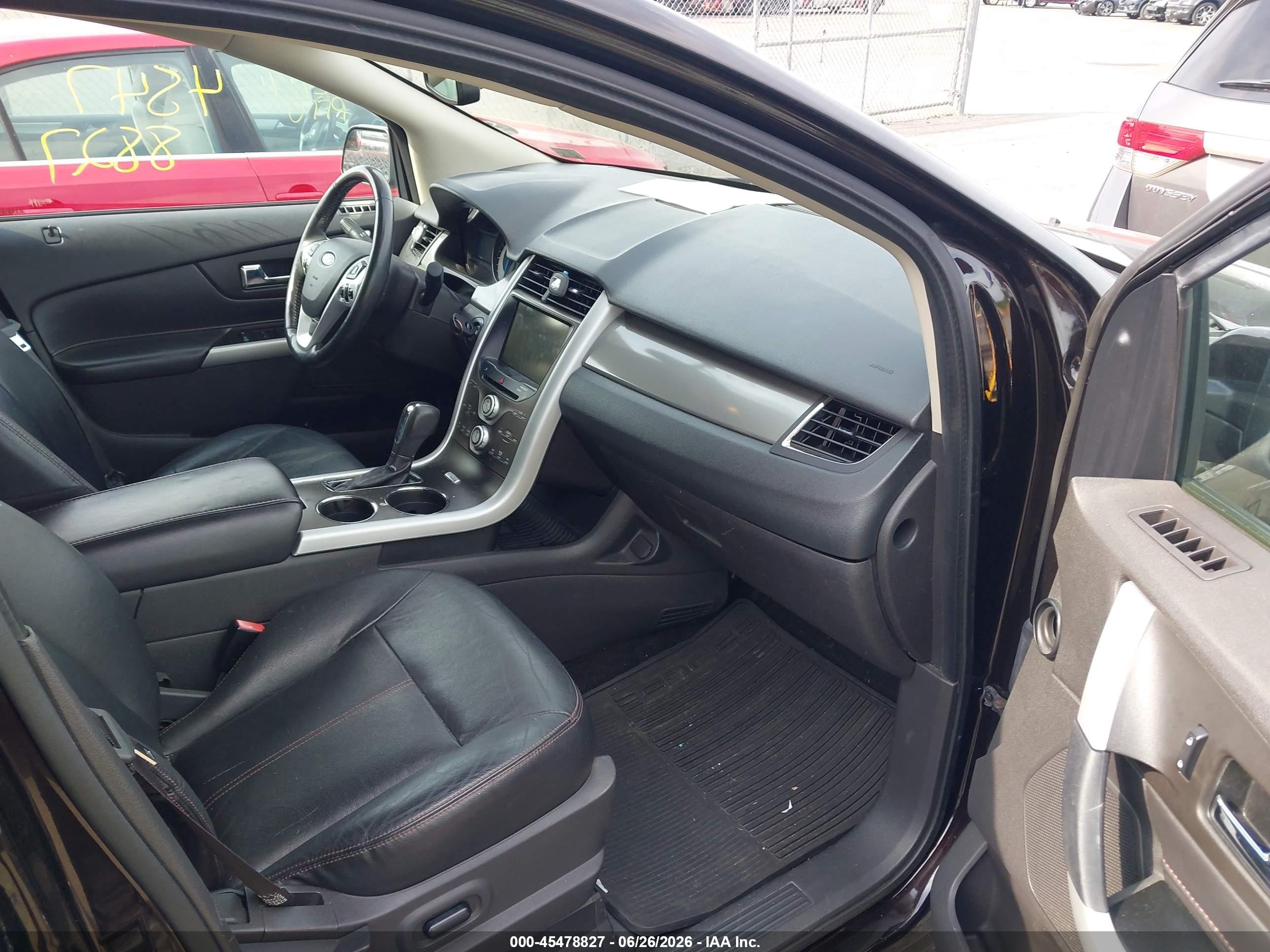2014 Ford Edge Sel Black vin: 2FMDK4JC7EBB33738
