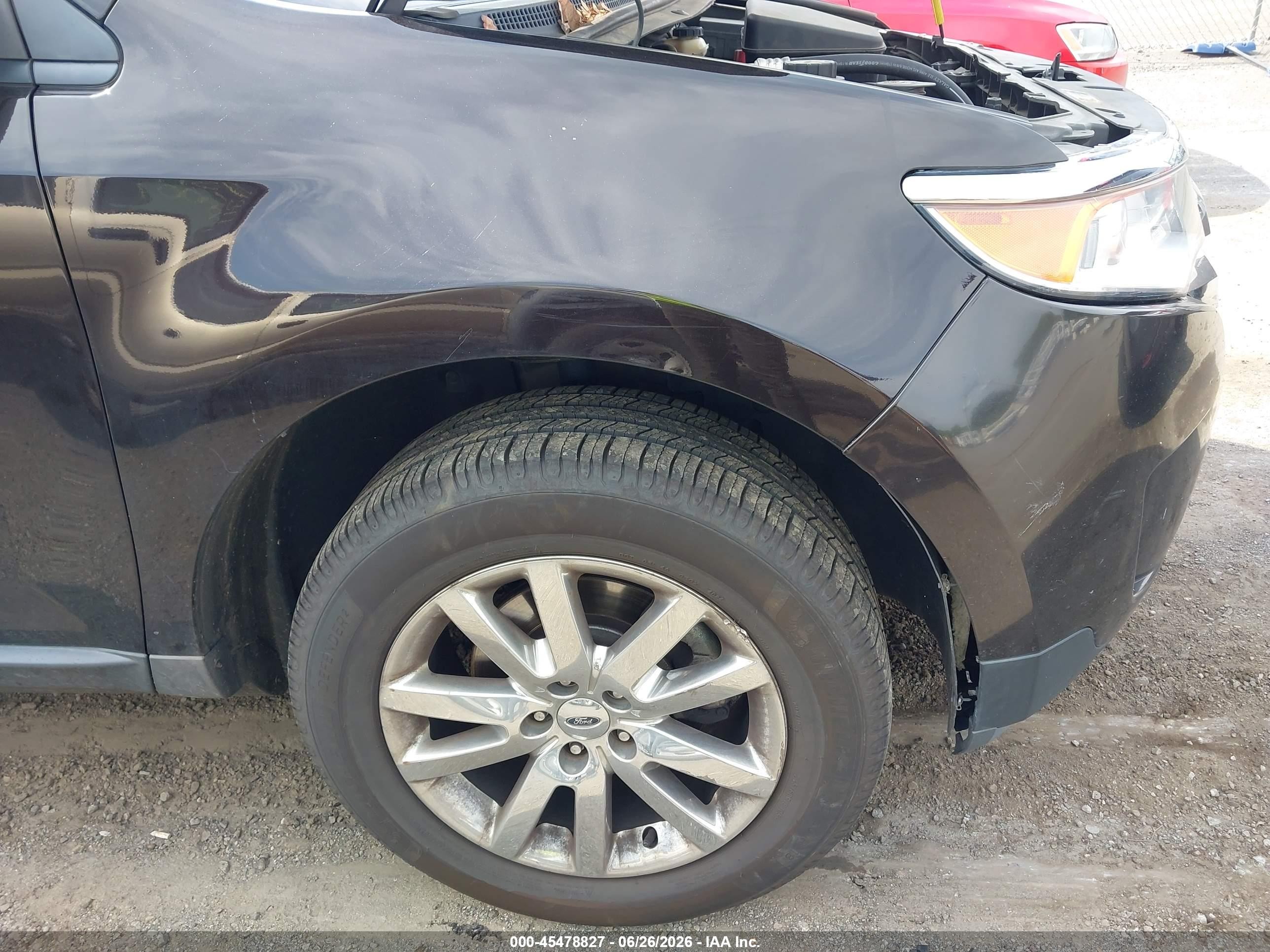 2014 Ford Edge Sel Black vin: 2FMDK4JC7EBB33738
