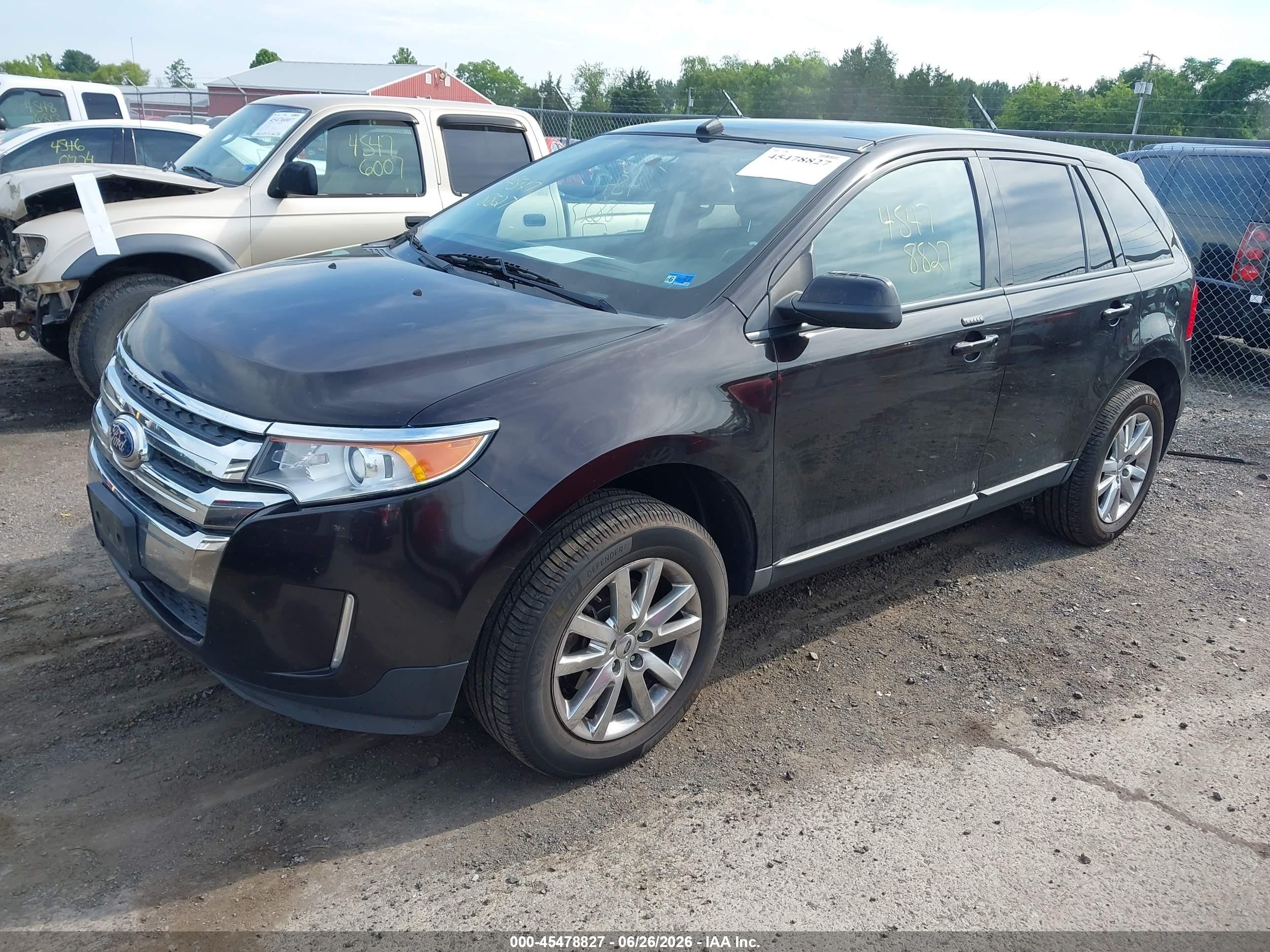 2014 Ford Edge Sel Black vin: 2FMDK4JC7EBB33738