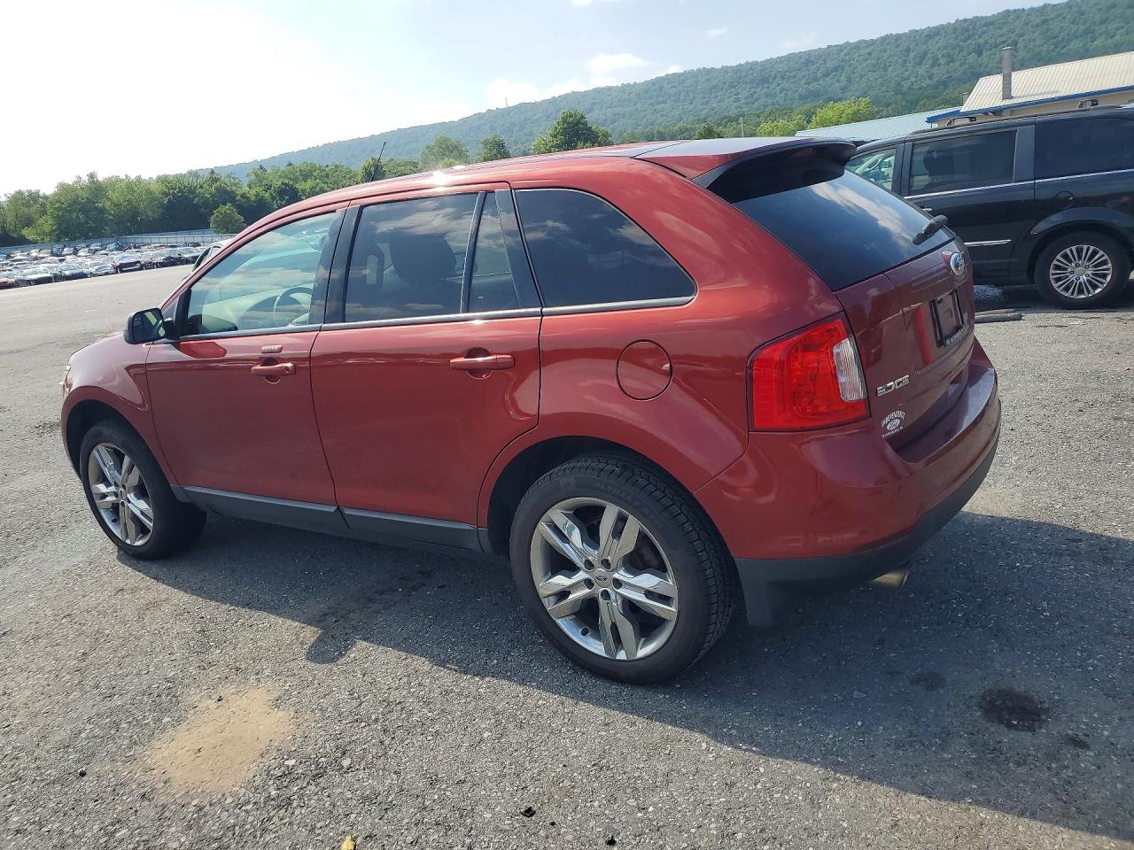 2014 Ford Edge Sel Maroon vin: 2FMDK4JC7EBB71843