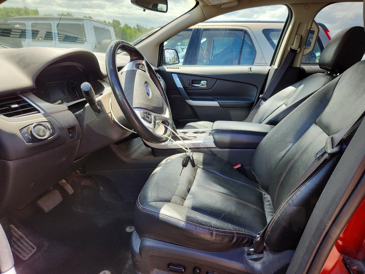 2014 Ford Edge Sel Maroon vin: 2FMDK4JC7EBB71843