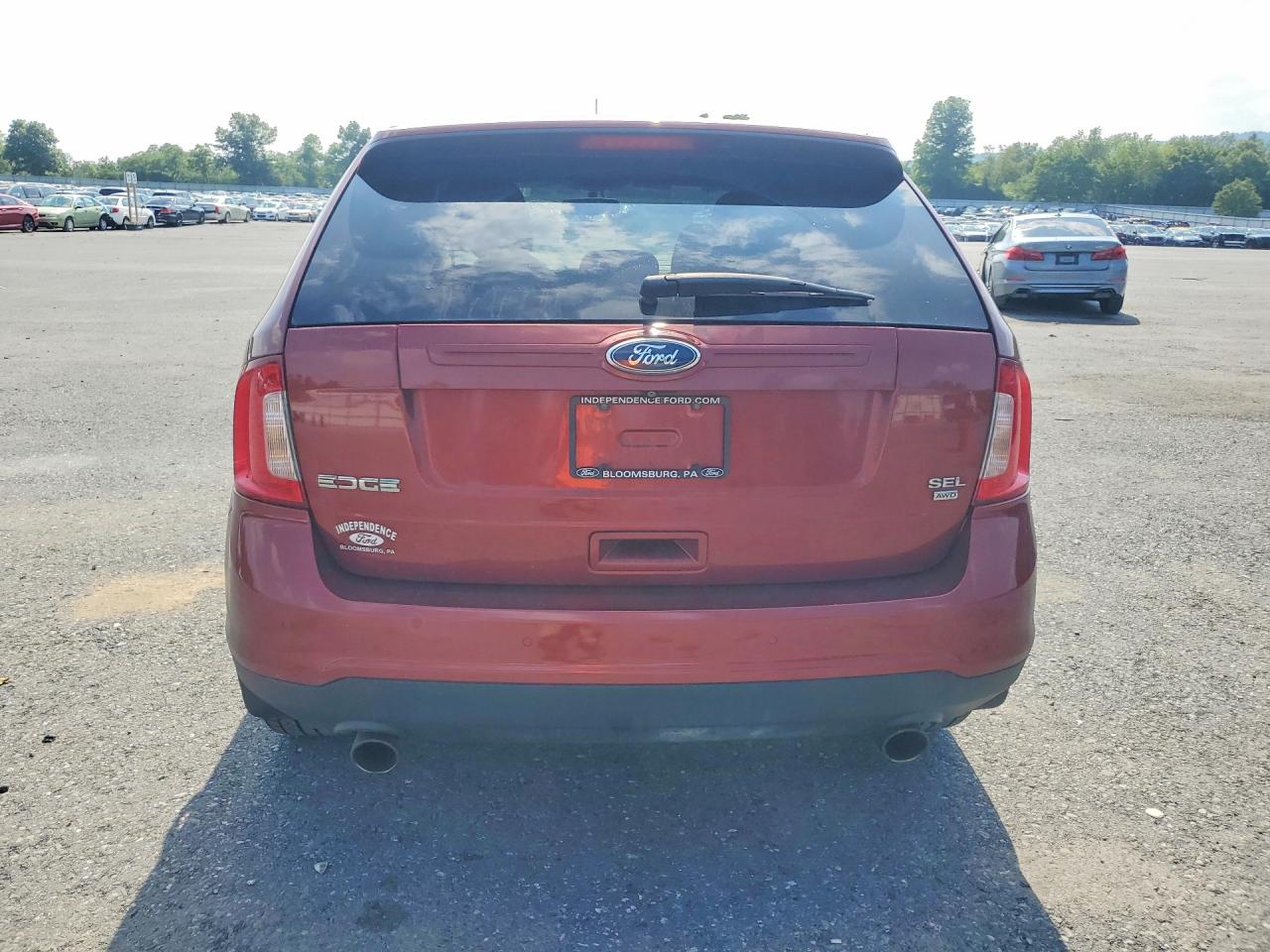 2014 Ford Edge Sel Maroon vin: 2FMDK4JC7EBB71843