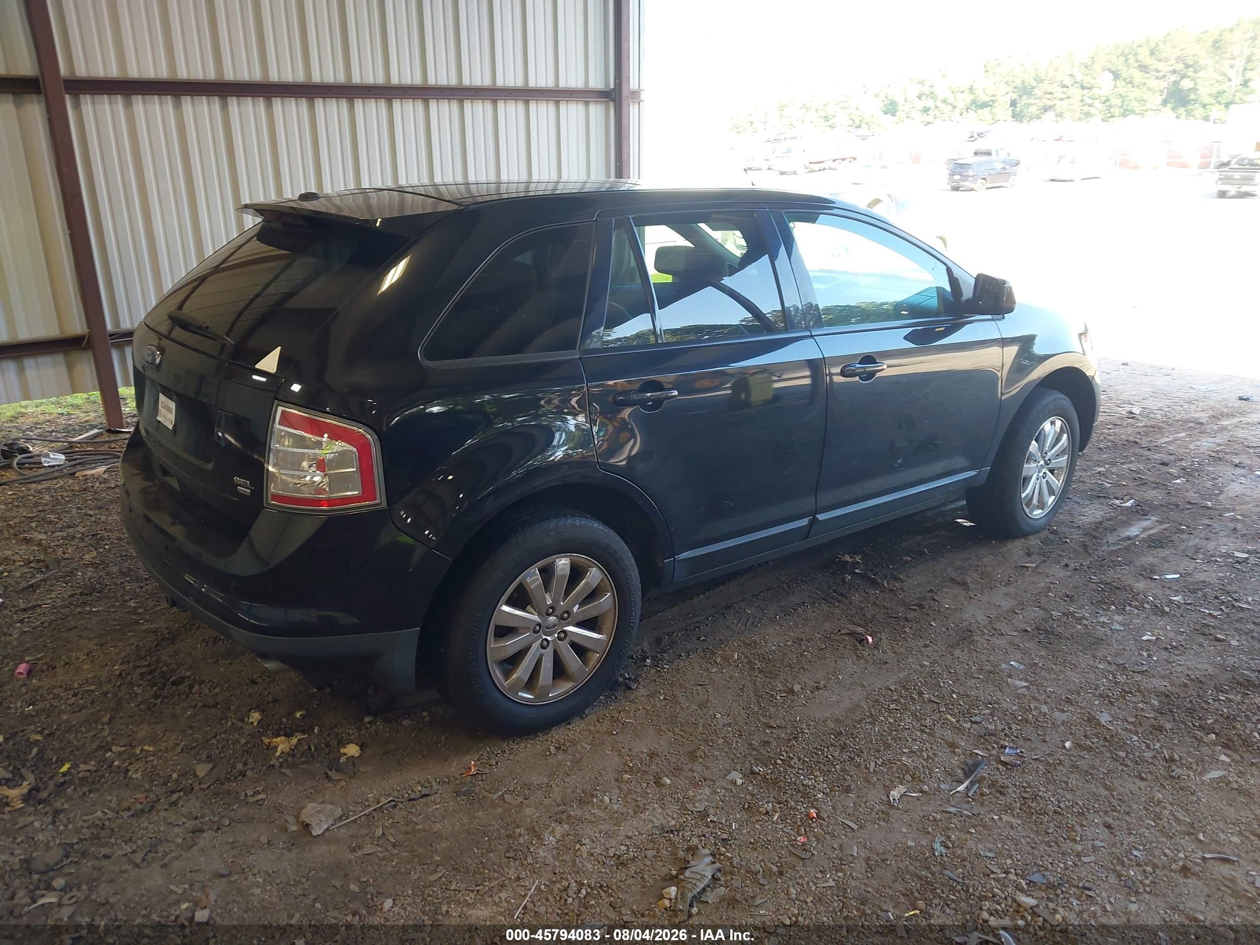 2010 Ford Edge Sel Black vin: 2FMDK4JC8ABA64763