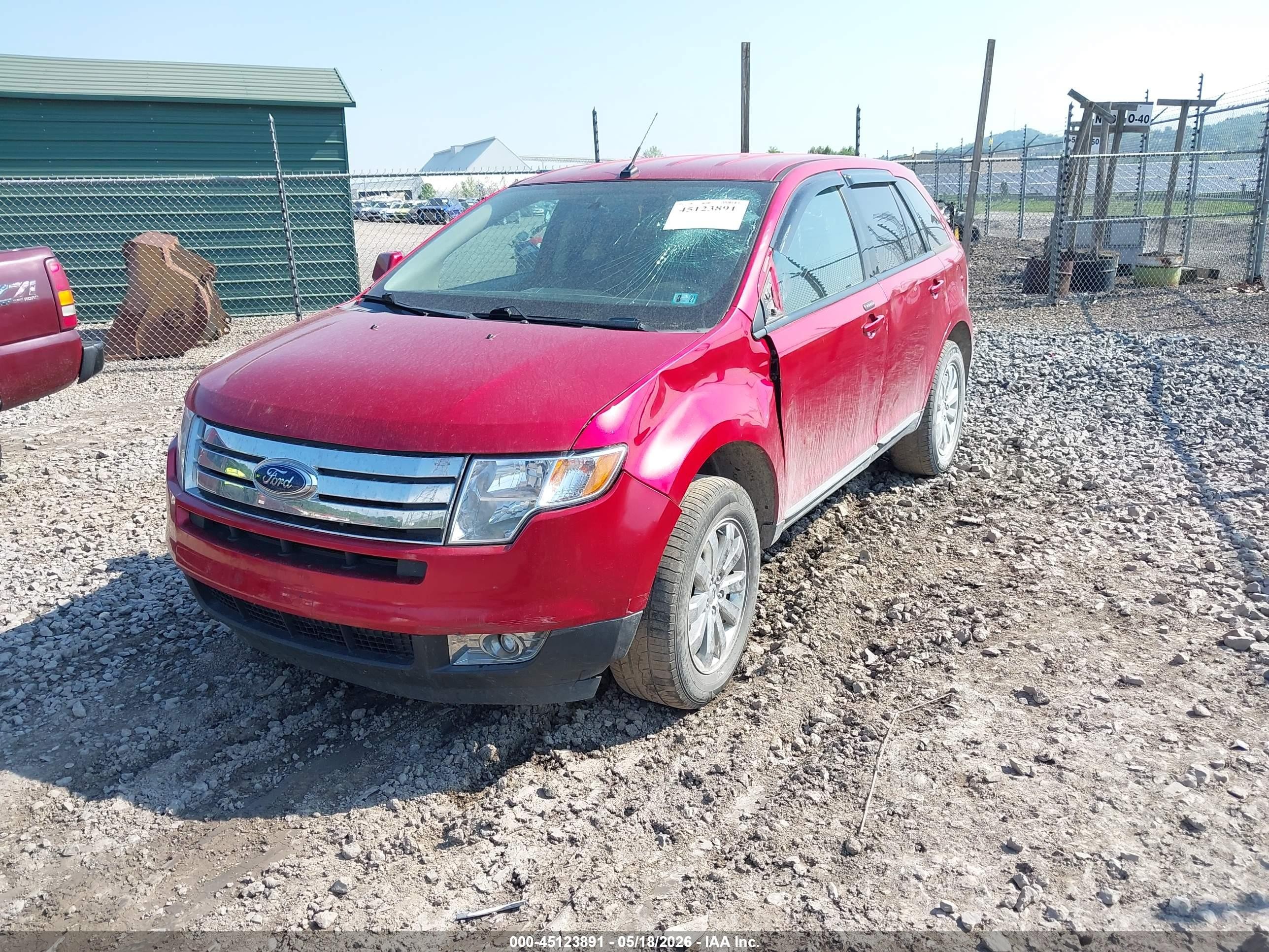 2010 Ford Edge Sel Red vin: 2FMDK4JC8ABB31975