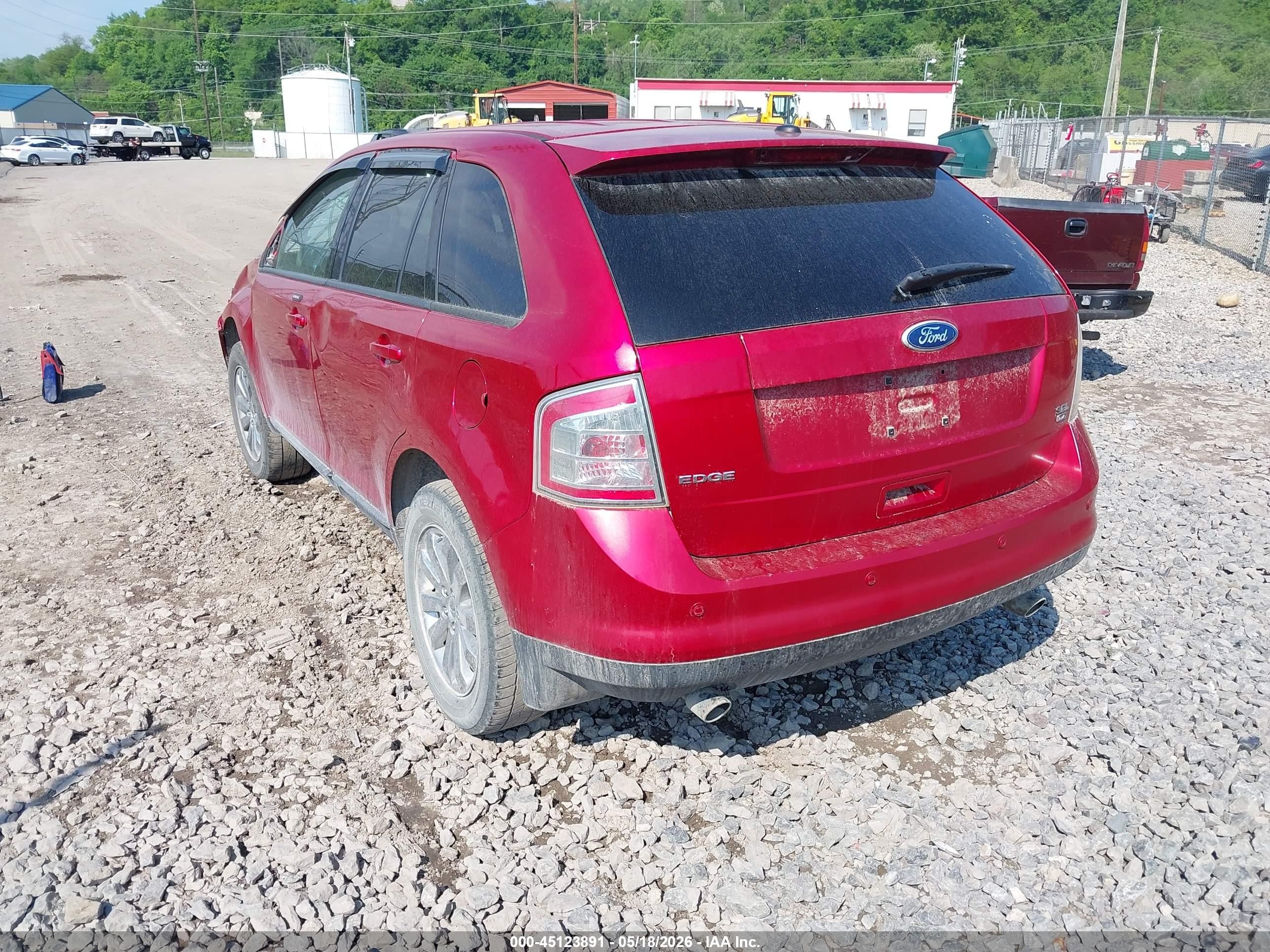2010 Ford Edge Sel Red vin: 2FMDK4JC8ABB31975