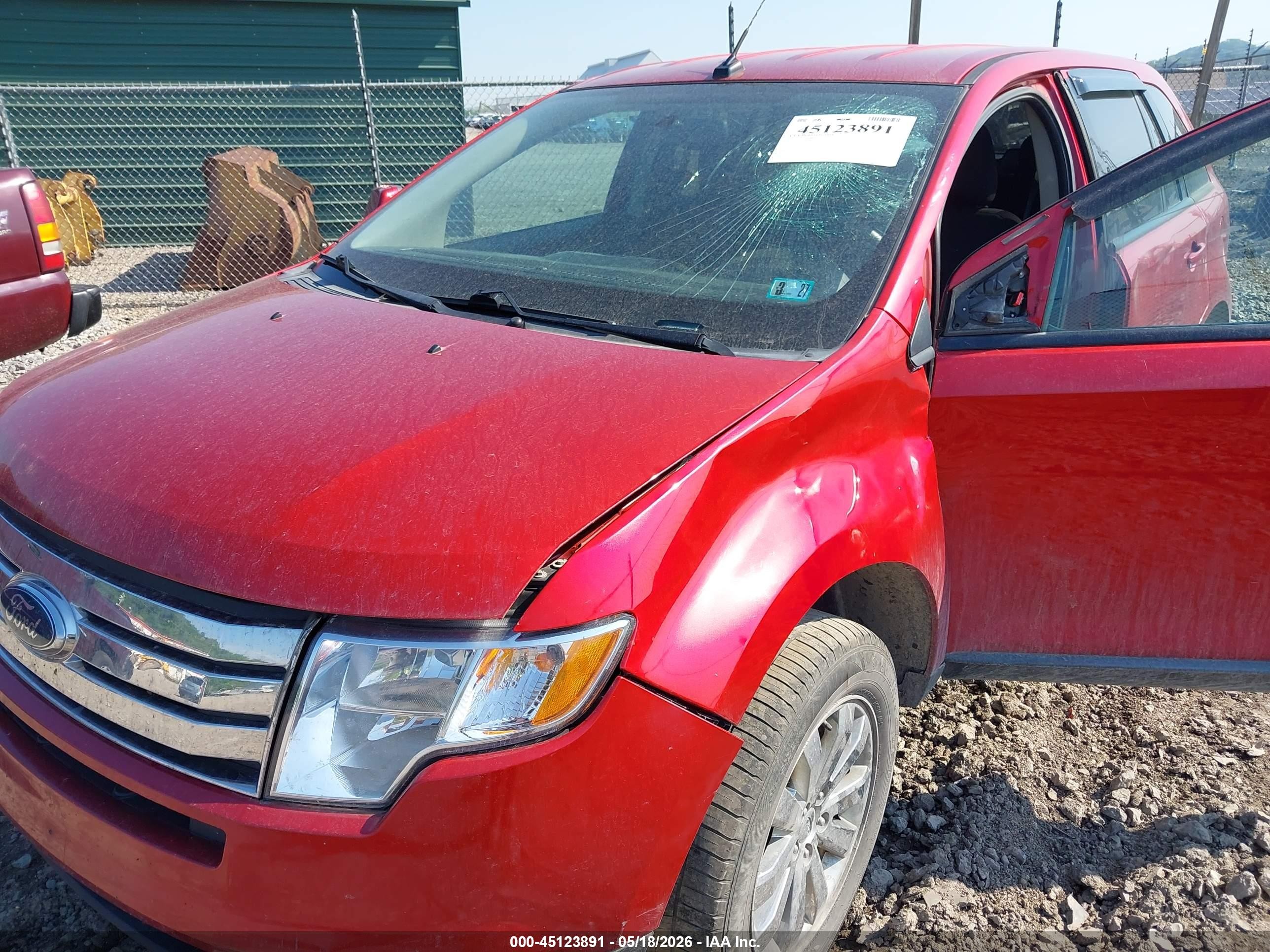 2010 Ford Edge Sel Red vin: 2FMDK4JC8ABB31975