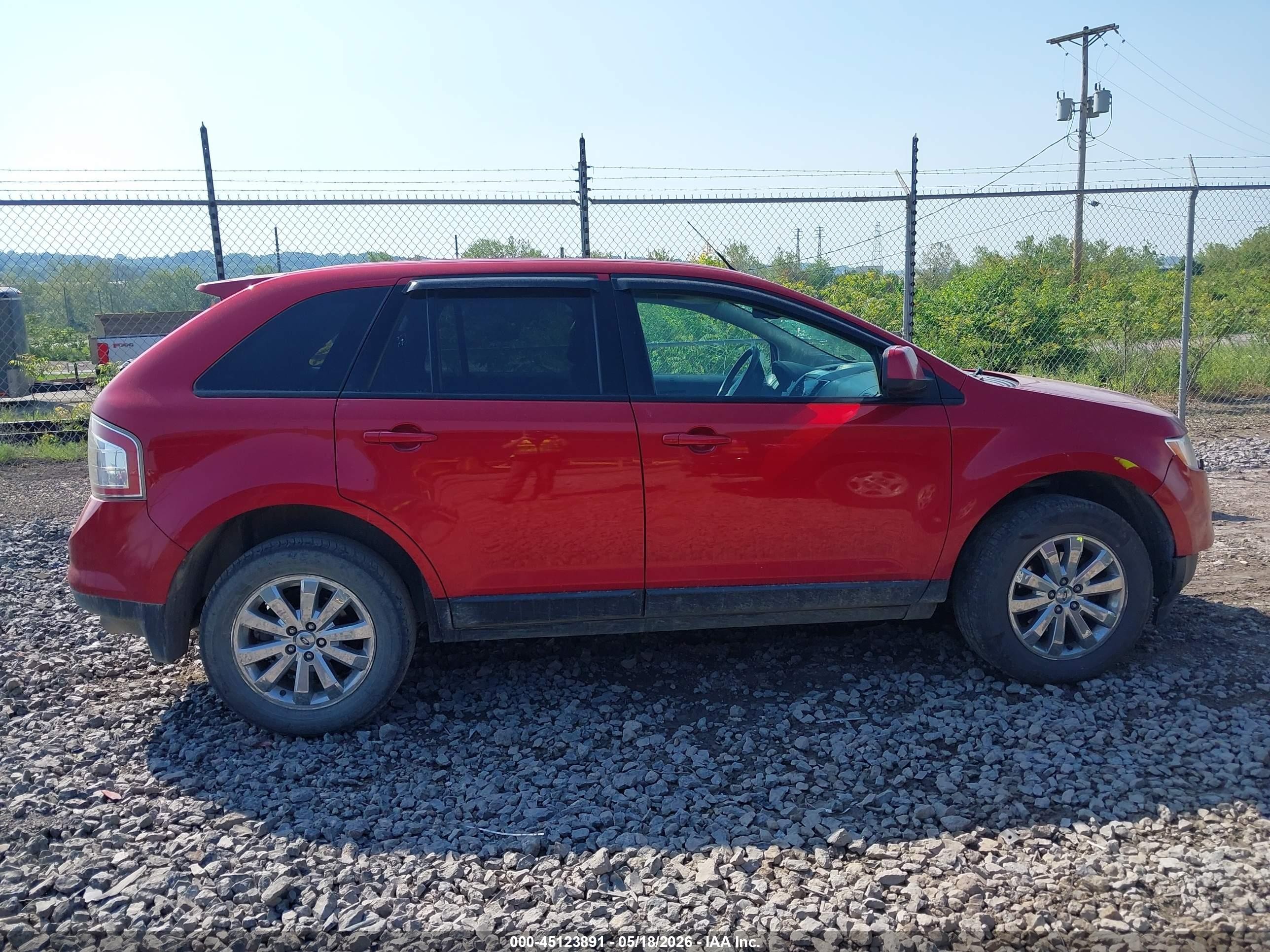 2010 Ford Edge Sel Red vin: 2FMDK4JC8ABB31975