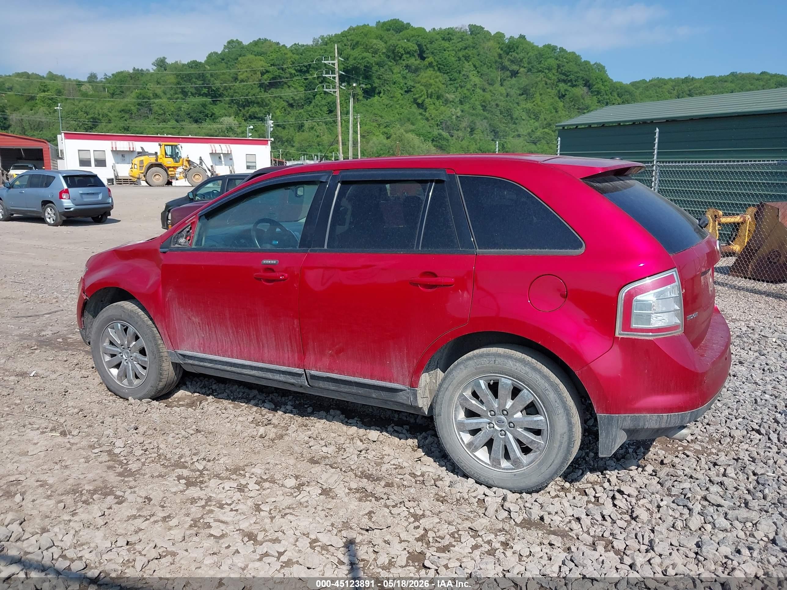 2010 Ford Edge Sel Red vin: 2FMDK4JC8ABB31975