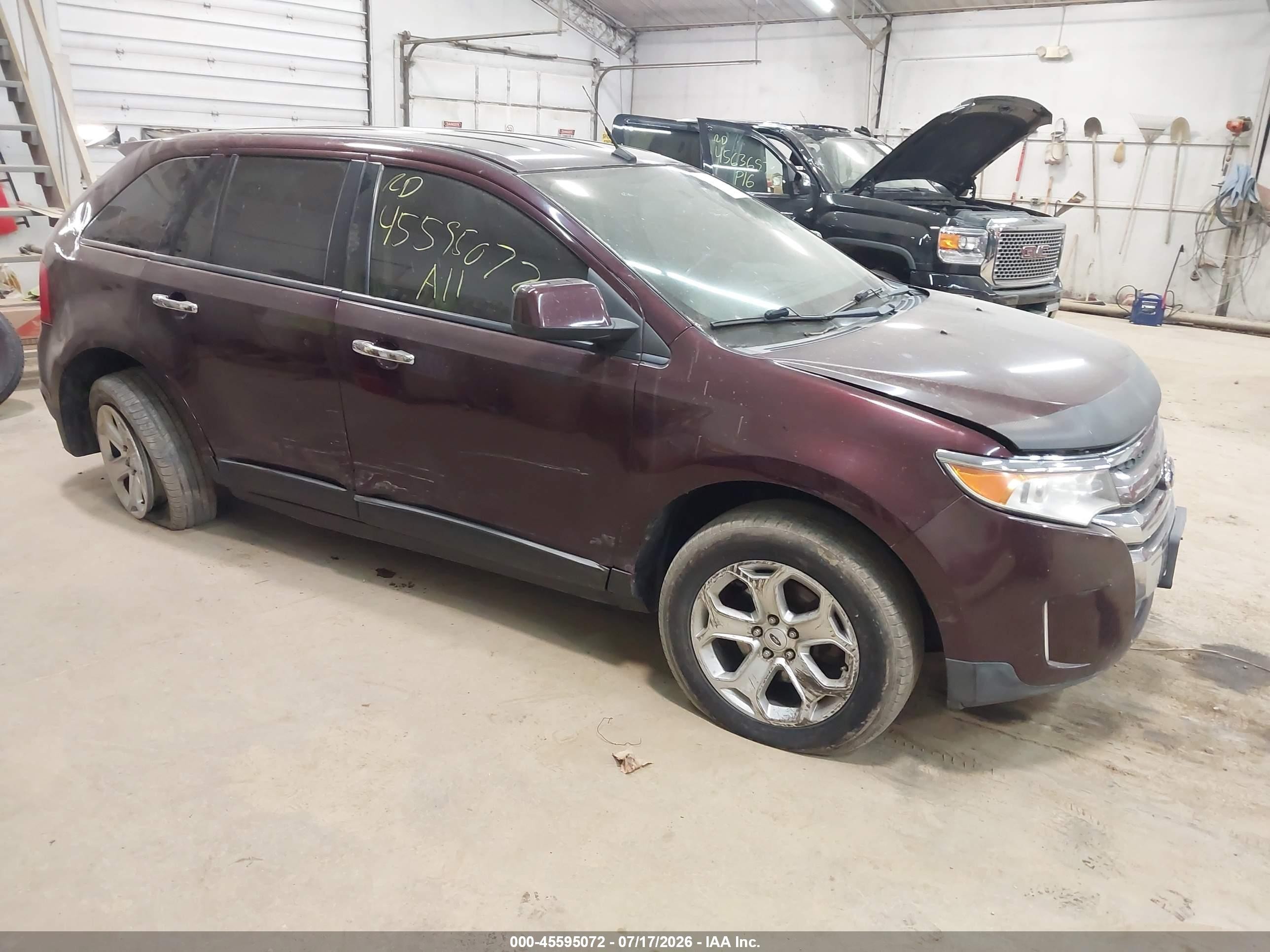 2011 Ford Edge Sel Burgundy vin: 2FMDK4JC8BBA05133