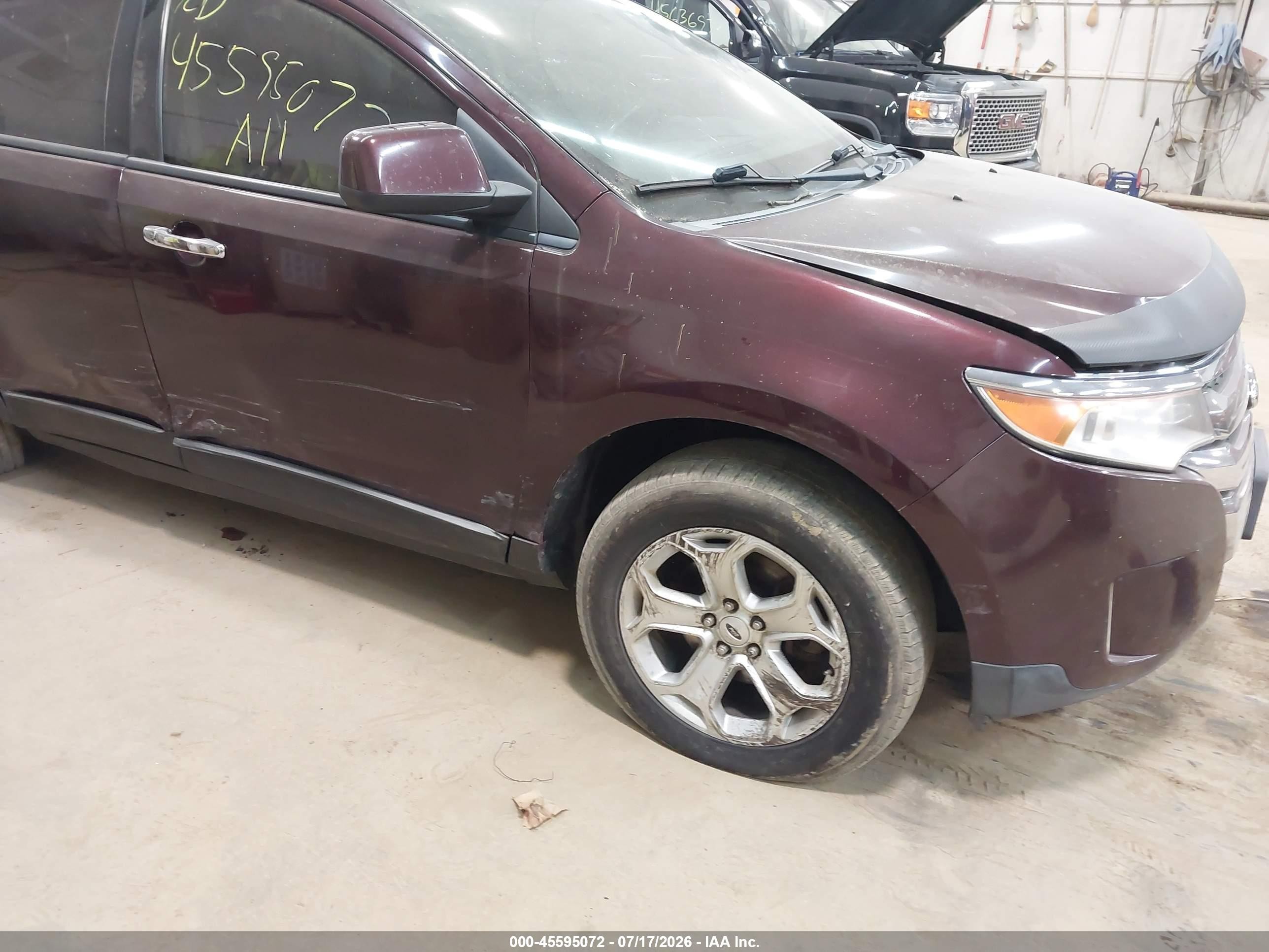 2011 Ford Edge Sel Burgundy vin: 2FMDK4JC8BBA05133