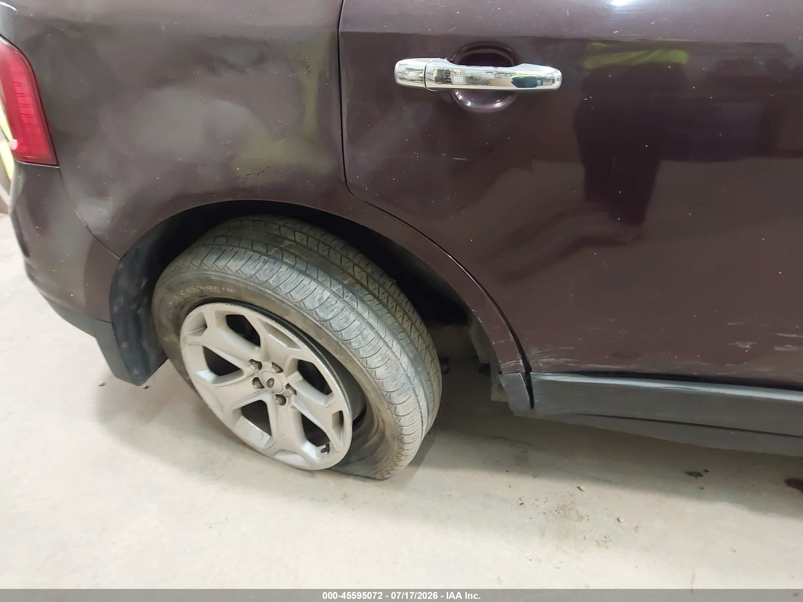 2011 Ford Edge Sel Burgundy vin: 2FMDK4JC8BBA05133