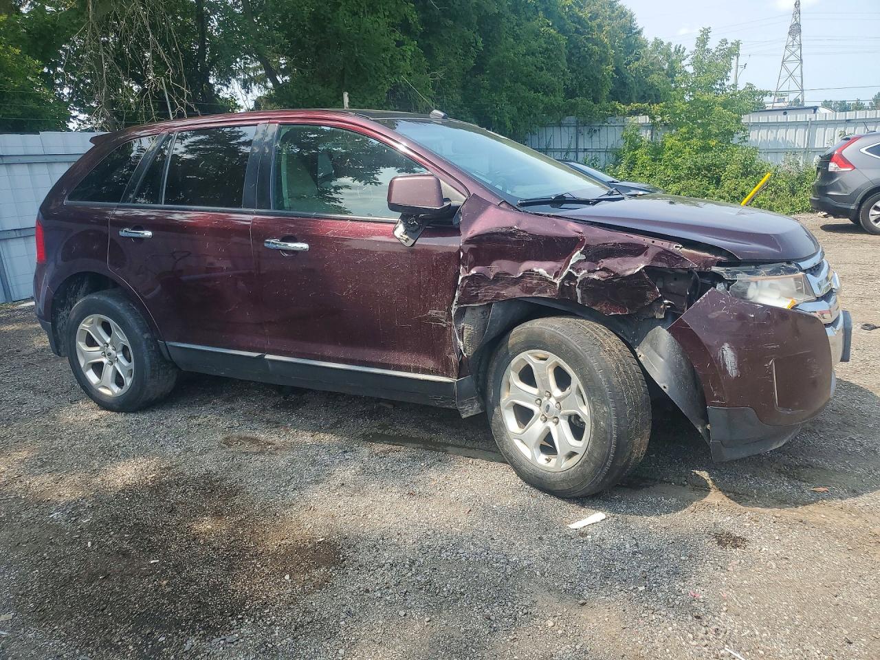 2011 Ford Edge Sel Red vin: 2FMDK4JC8BBA65431