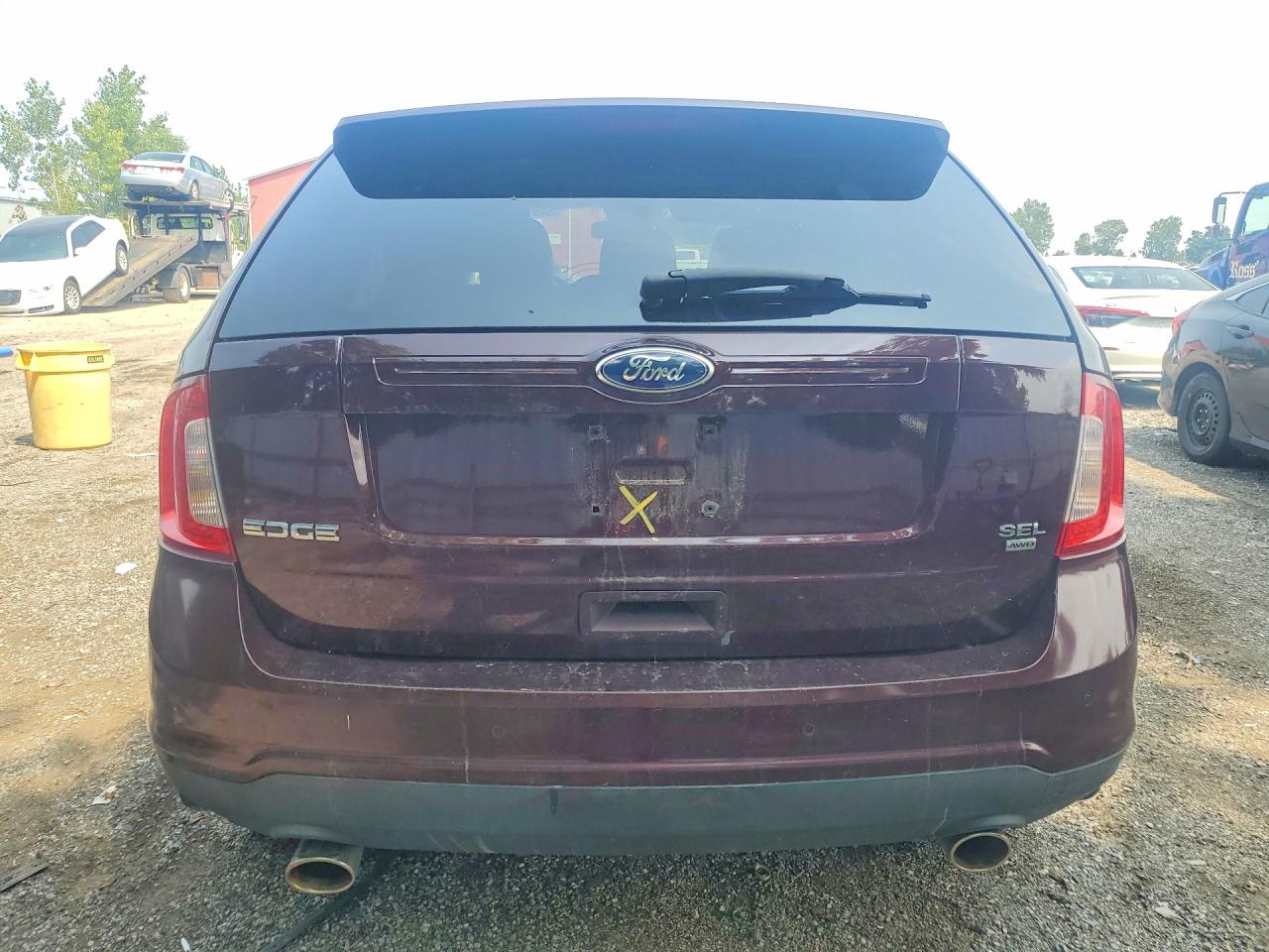 2011 Ford Edge Sel Red vin: 2FMDK4JC8BBA65431