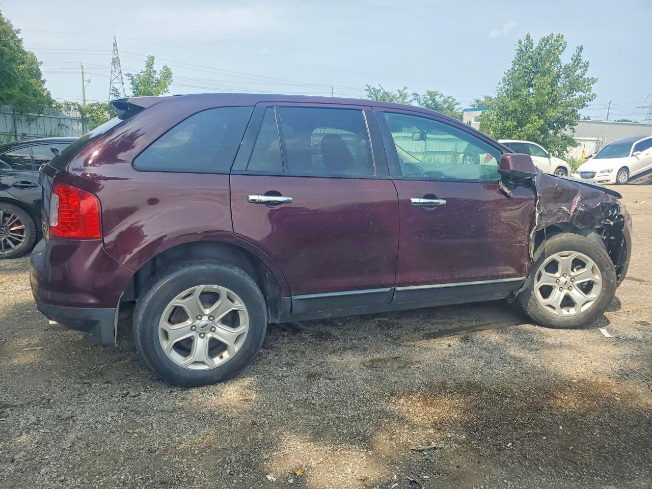 2011 Ford Edge Sel Red vin: 2FMDK4JC8BBA65431