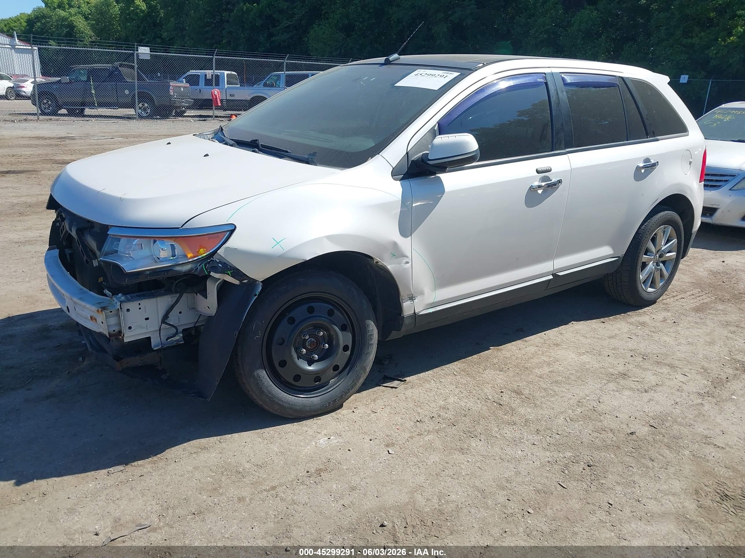 2011 Ford Edge Sel White vin: 2FMDK4JC8BBA90667