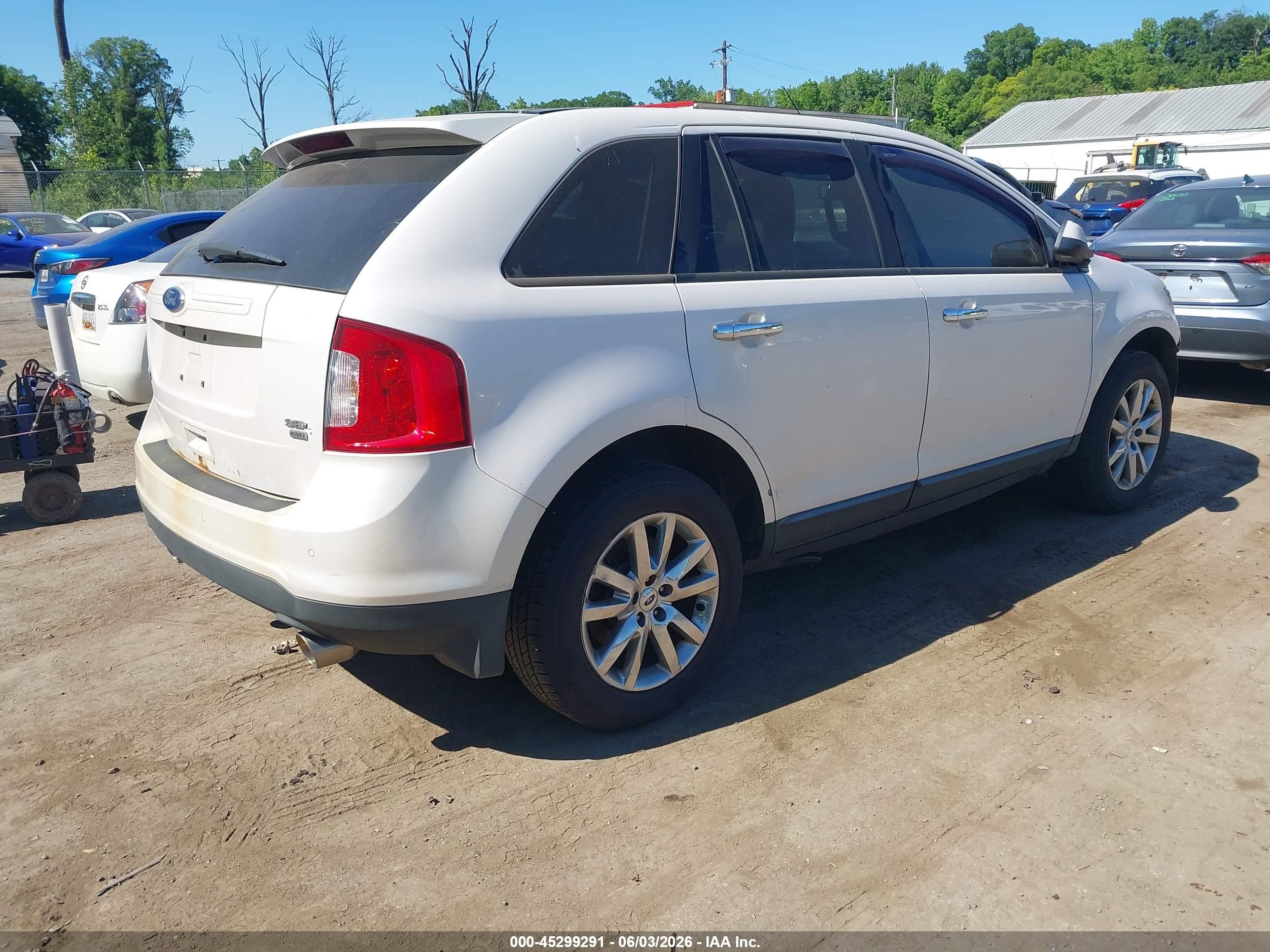 2011 Ford Edge Sel White vin: 2FMDK4JC8BBA90667