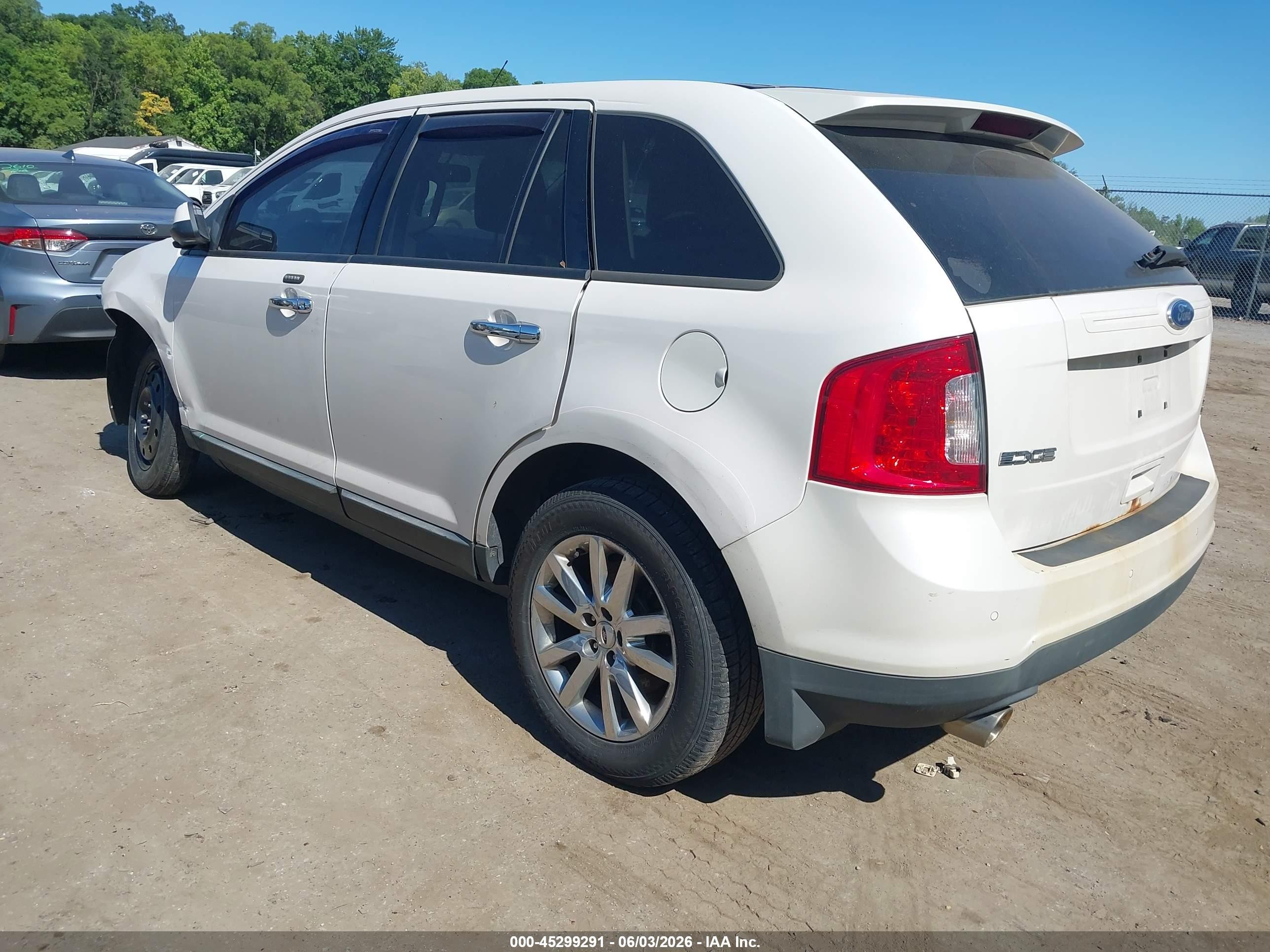 2011 Ford Edge Sel White vin: 2FMDK4JC8BBA90667