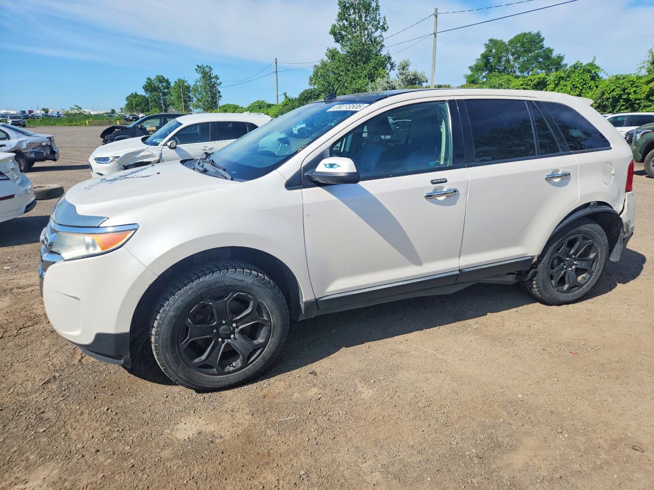 2011 Ford Edge Sel White vin: 2FMDK4JC8BBB28608