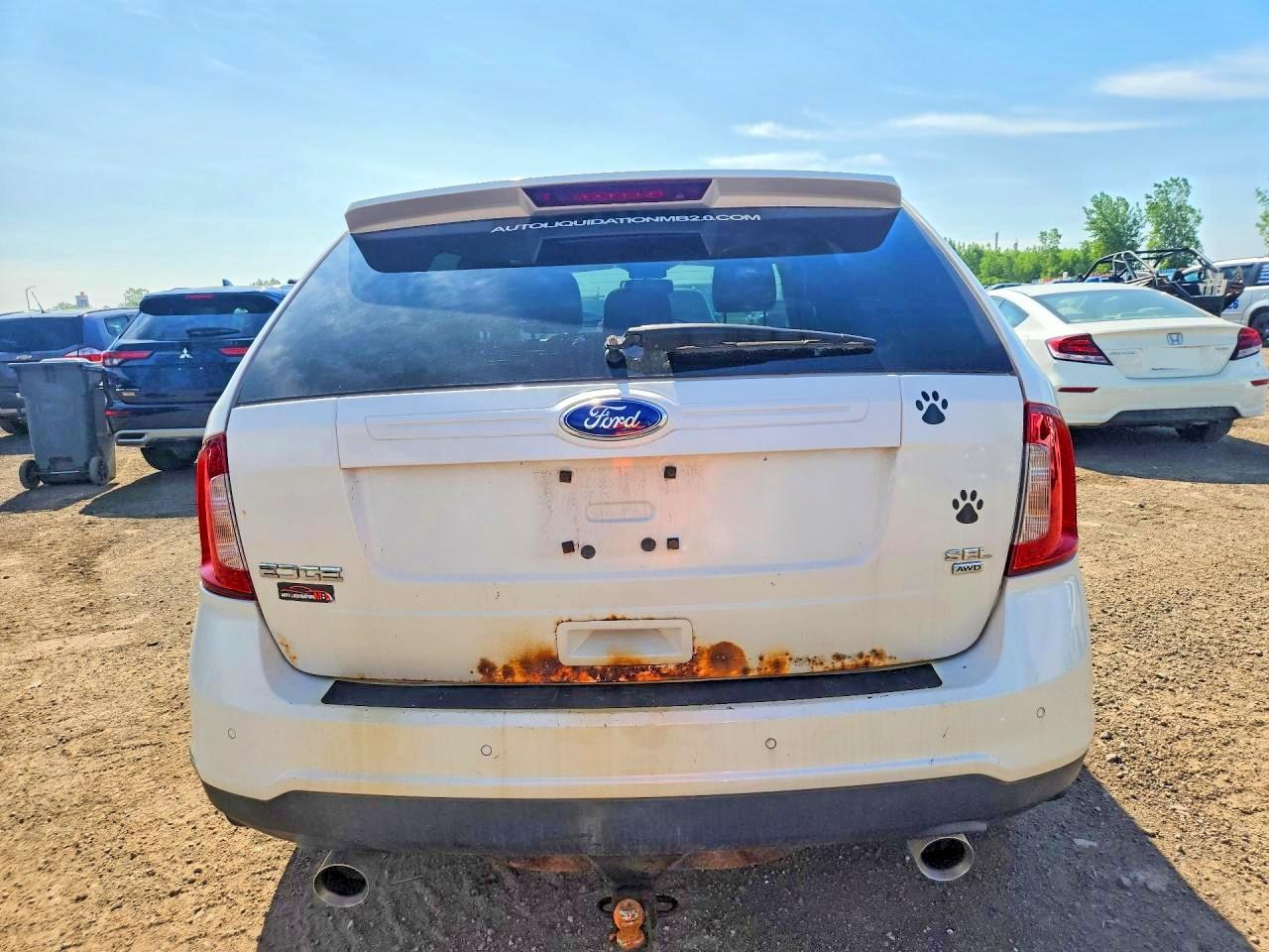 2011 Ford Edge Sel White vin: 2FMDK4JC8BBB28608