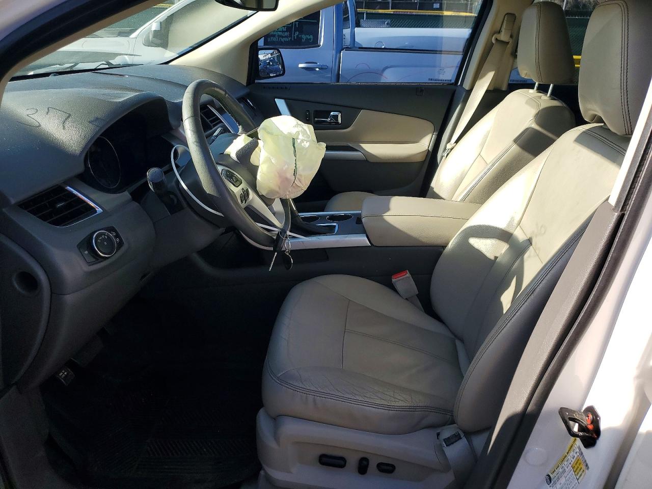 2012 Ford Edge Sel White vin: 2FMDK4JC8CBA37503