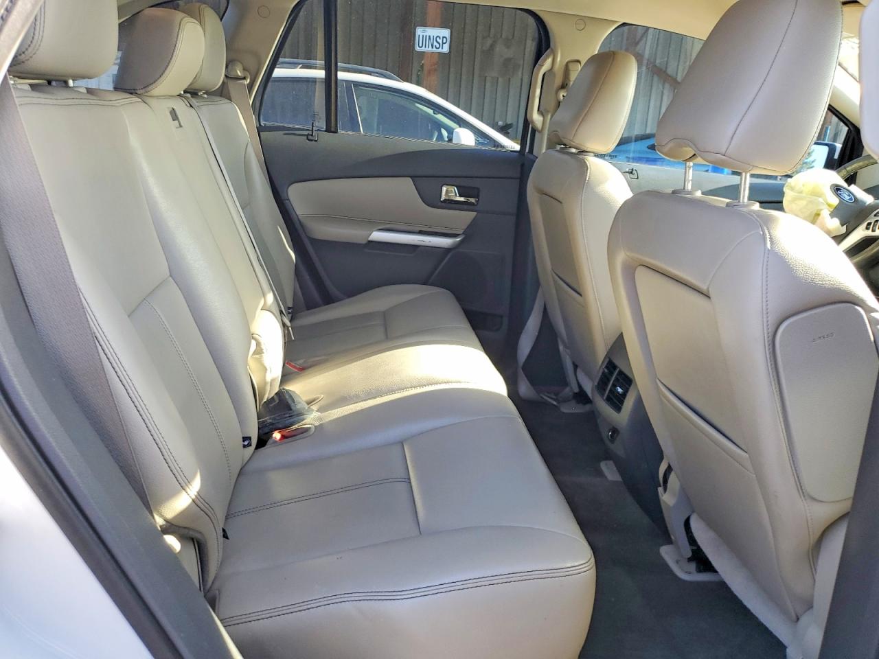 2012 Ford Edge Sel White vin: 2FMDK4JC8CBA37503