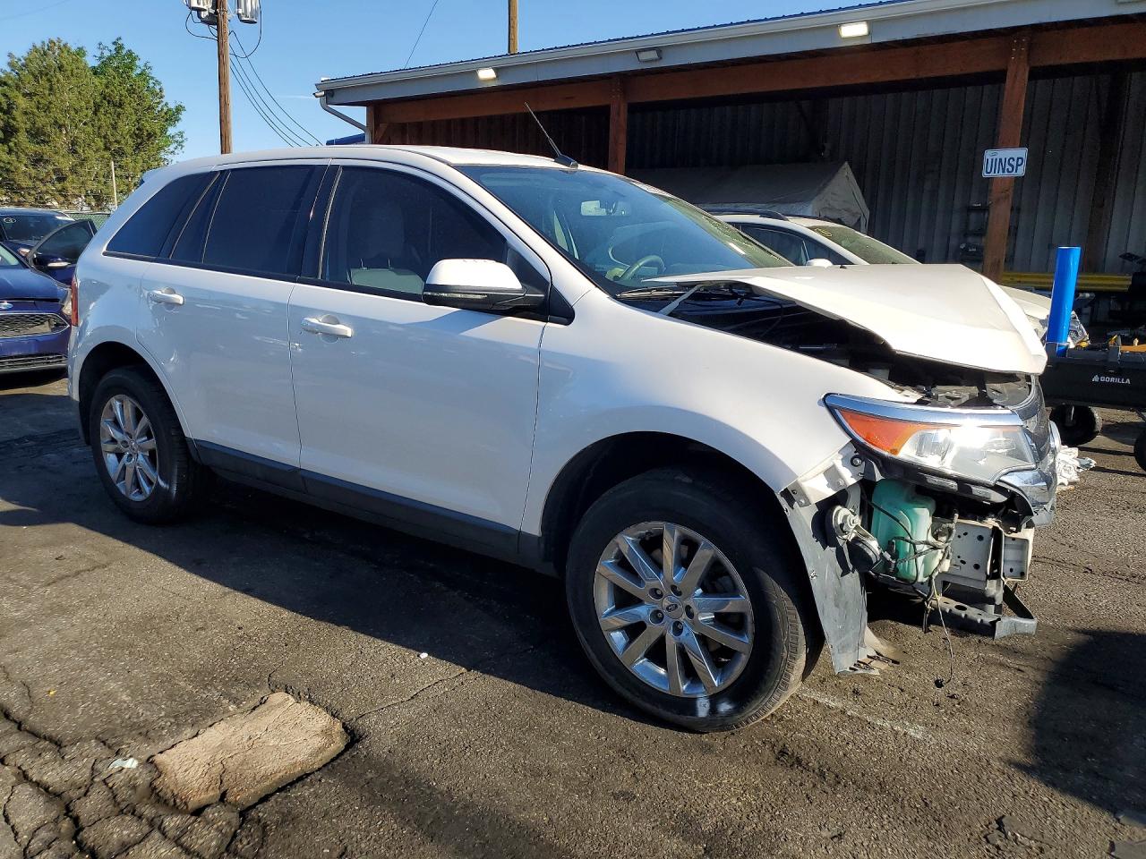 2012 Ford Edge Sel White vin: 2FMDK4JC8CBA37503