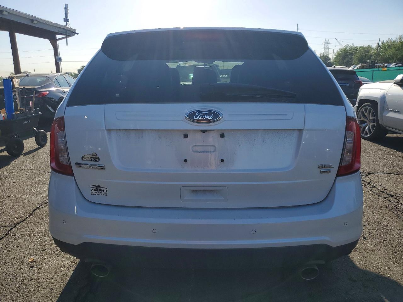 2012 Ford Edge Sel White vin: 2FMDK4JC8CBA37503