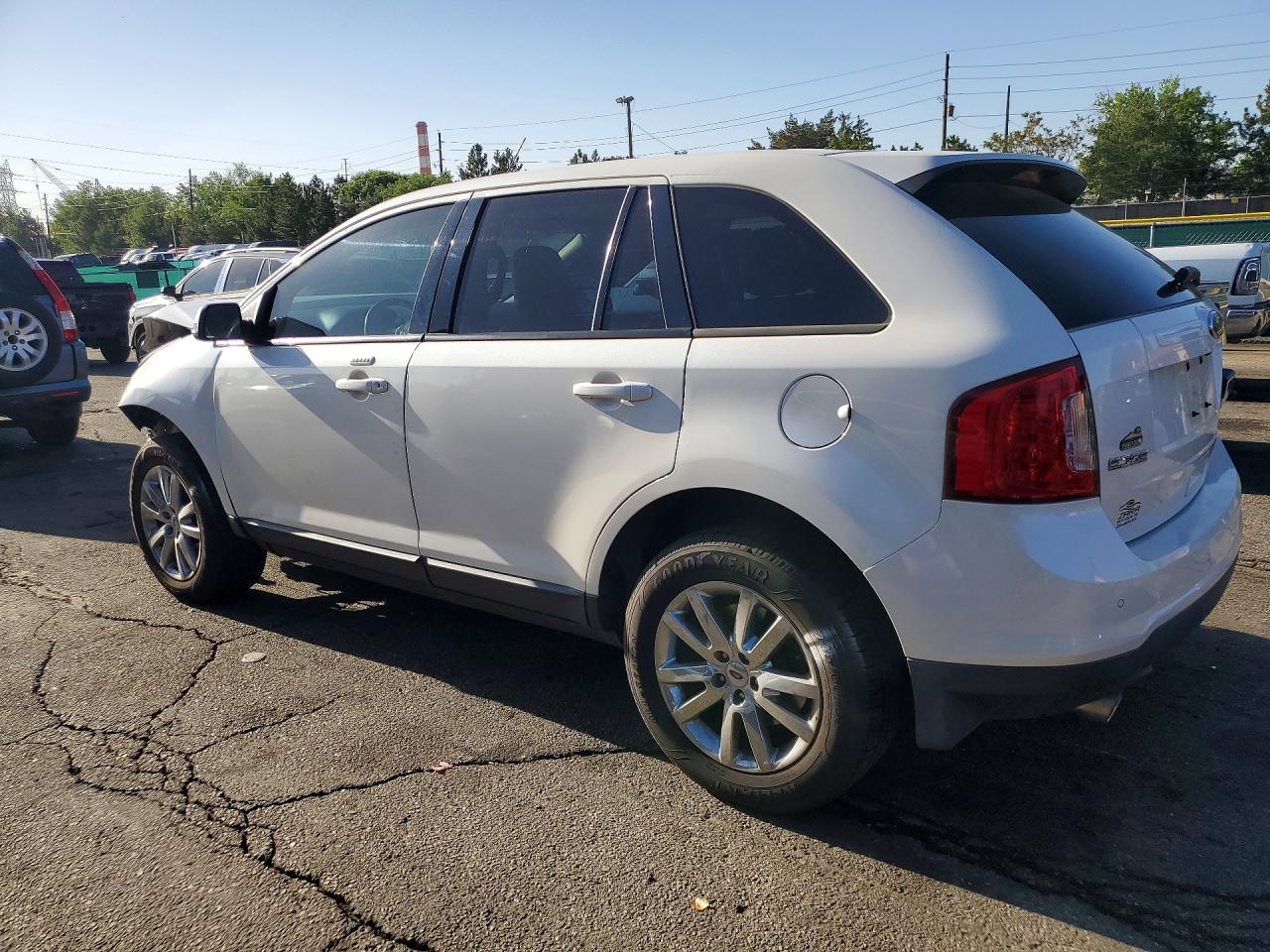 2012 Ford Edge Sel White vin: 2FMDK4JC8CBA37503