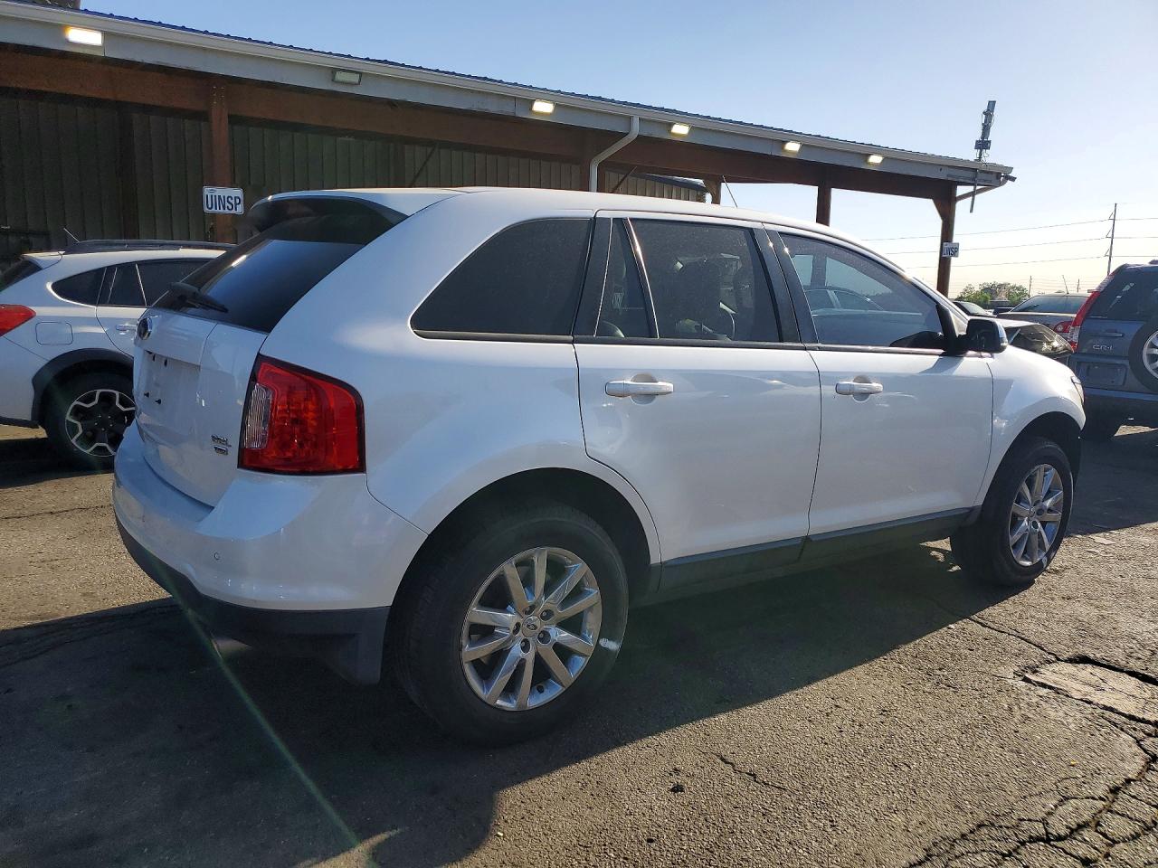 2012 Ford Edge Sel White vin: 2FMDK4JC8CBA37503