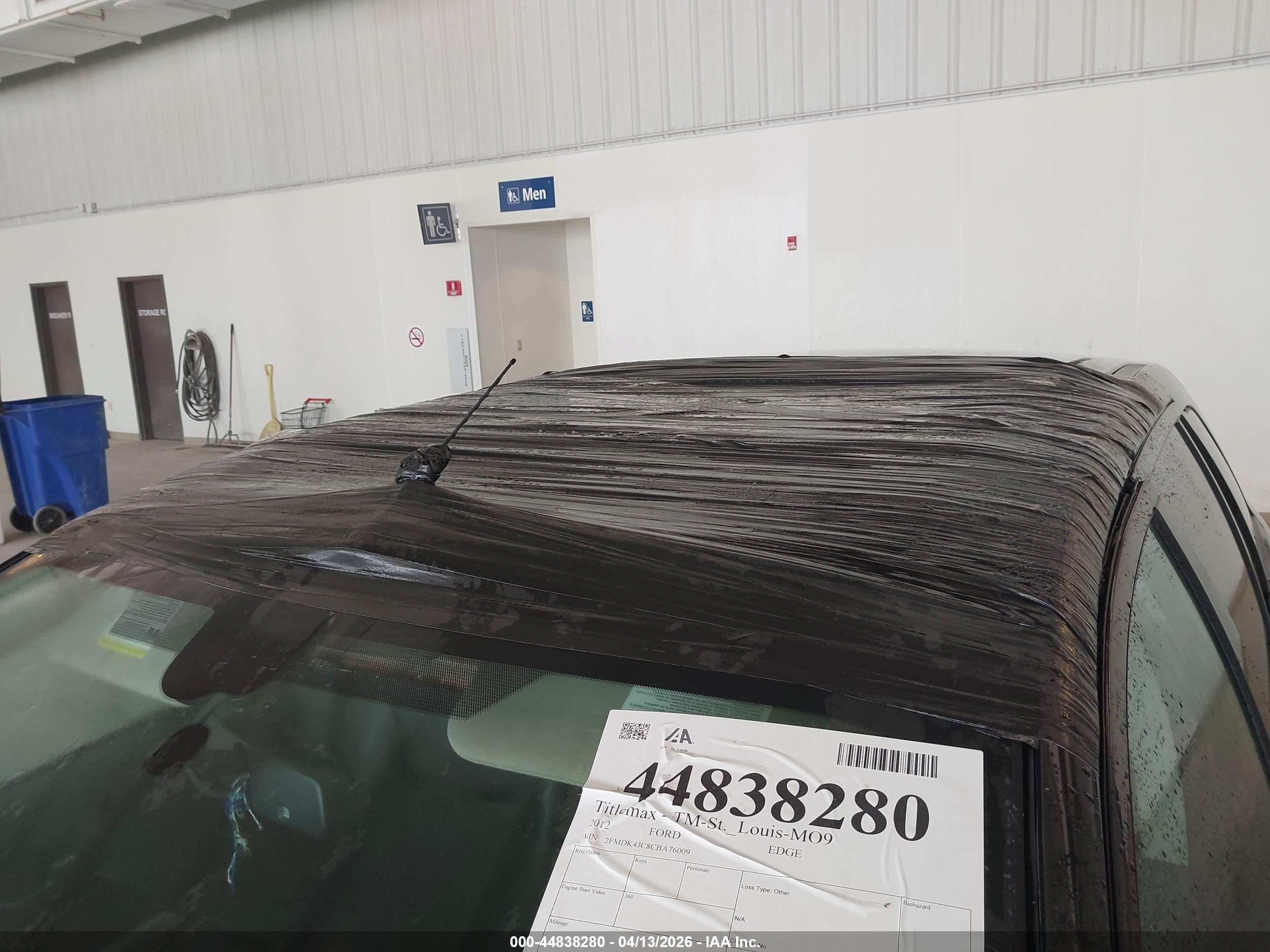 2012 Ford Edge Sel Black vin: 2FMDK4JC8CBA76009