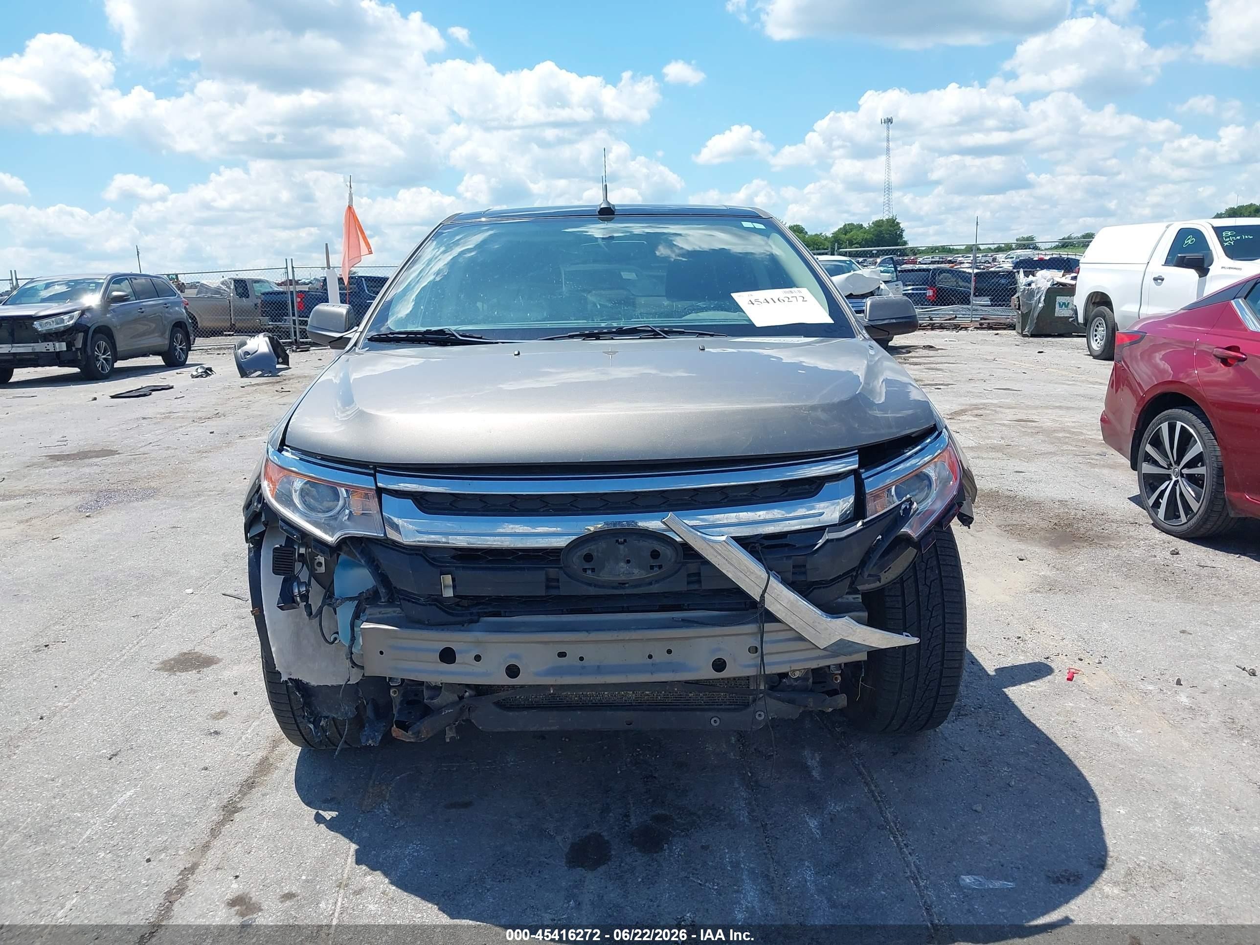 2012 Ford Edge Sel Brown vin: 2FMDK4JC8CBA78732