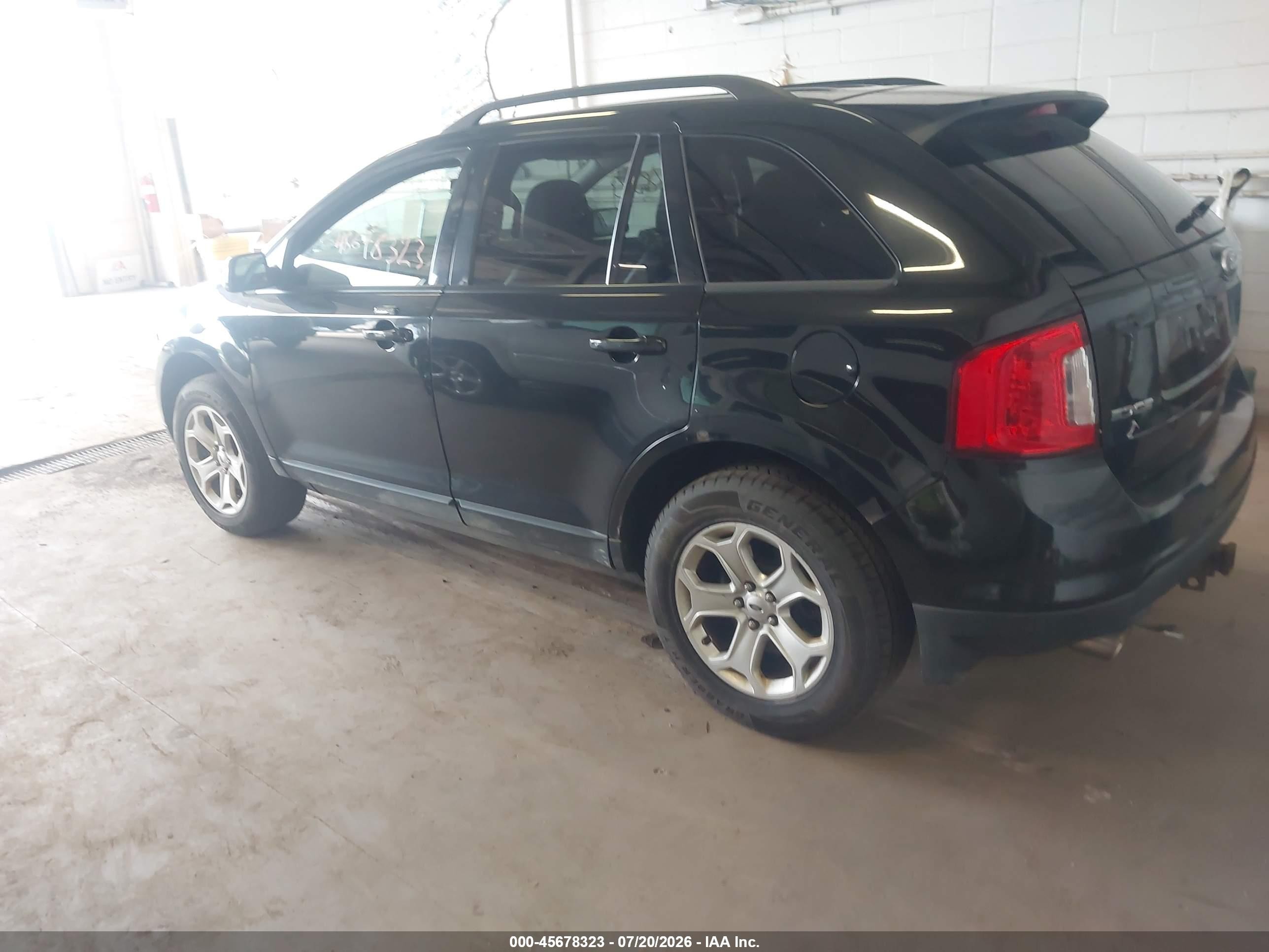 2012 Ford Edge Sel Black vin: 2FMDK4JC8CBA90461