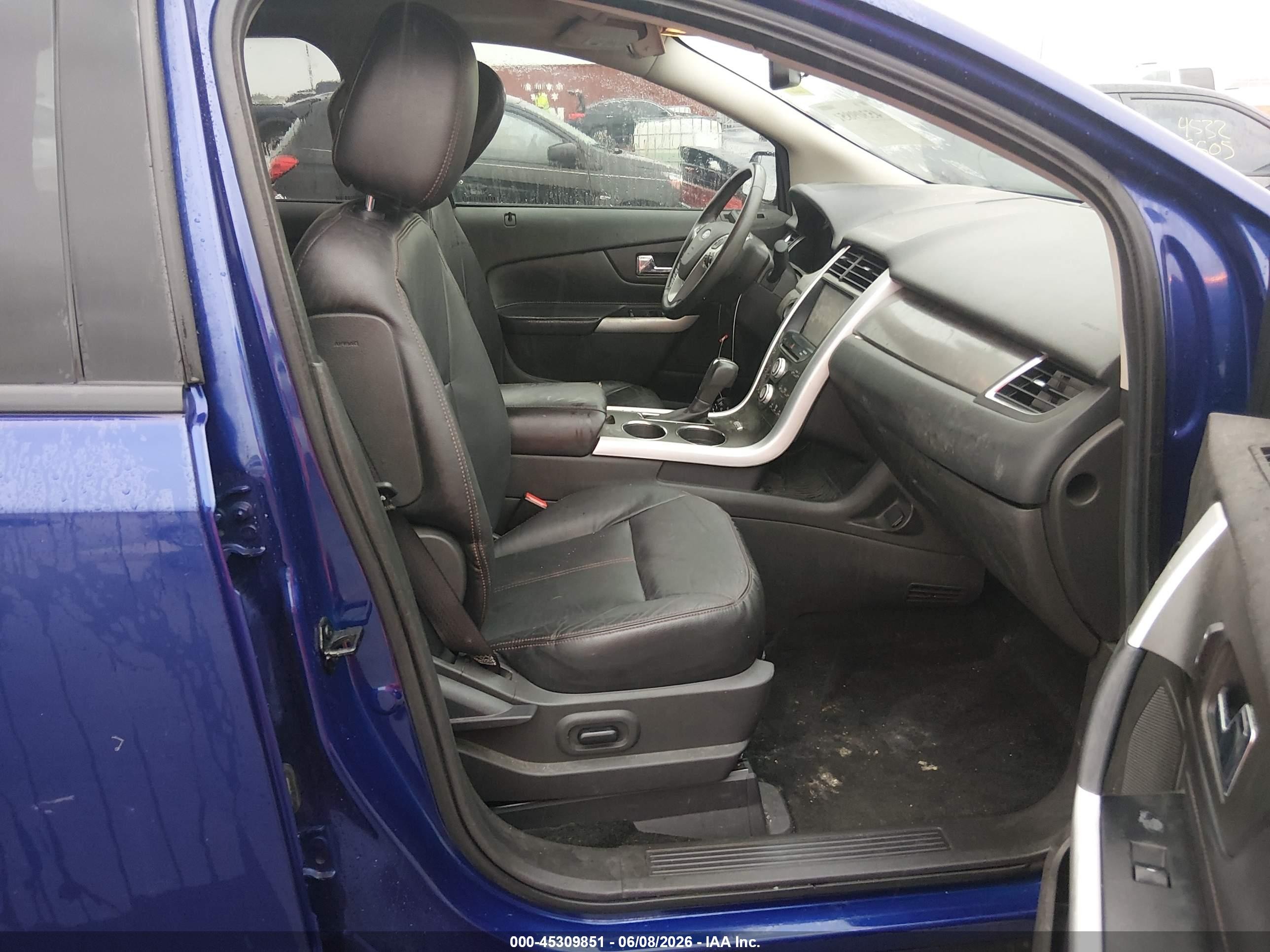 2013 Ford Edge Sel Blue vin: 2FMDK4JC8DBB53530