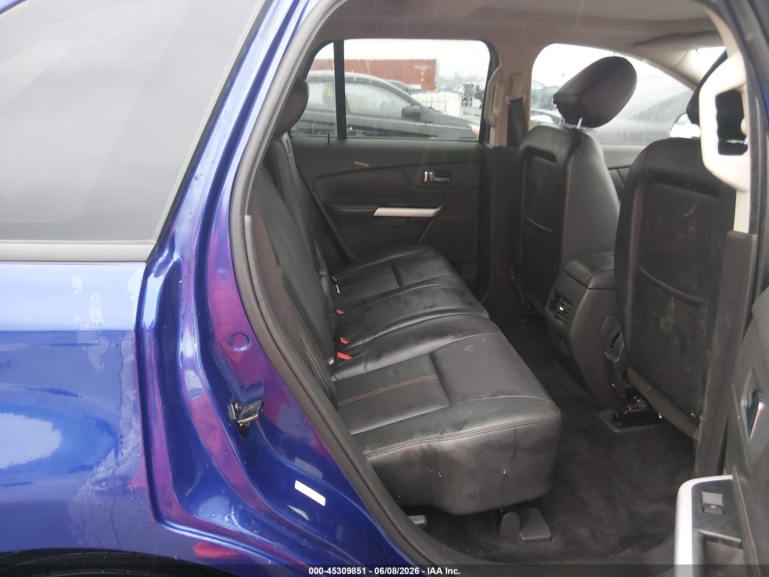 2013 Ford Edge Sel Blue vin: 2FMDK4JC8DBB53530