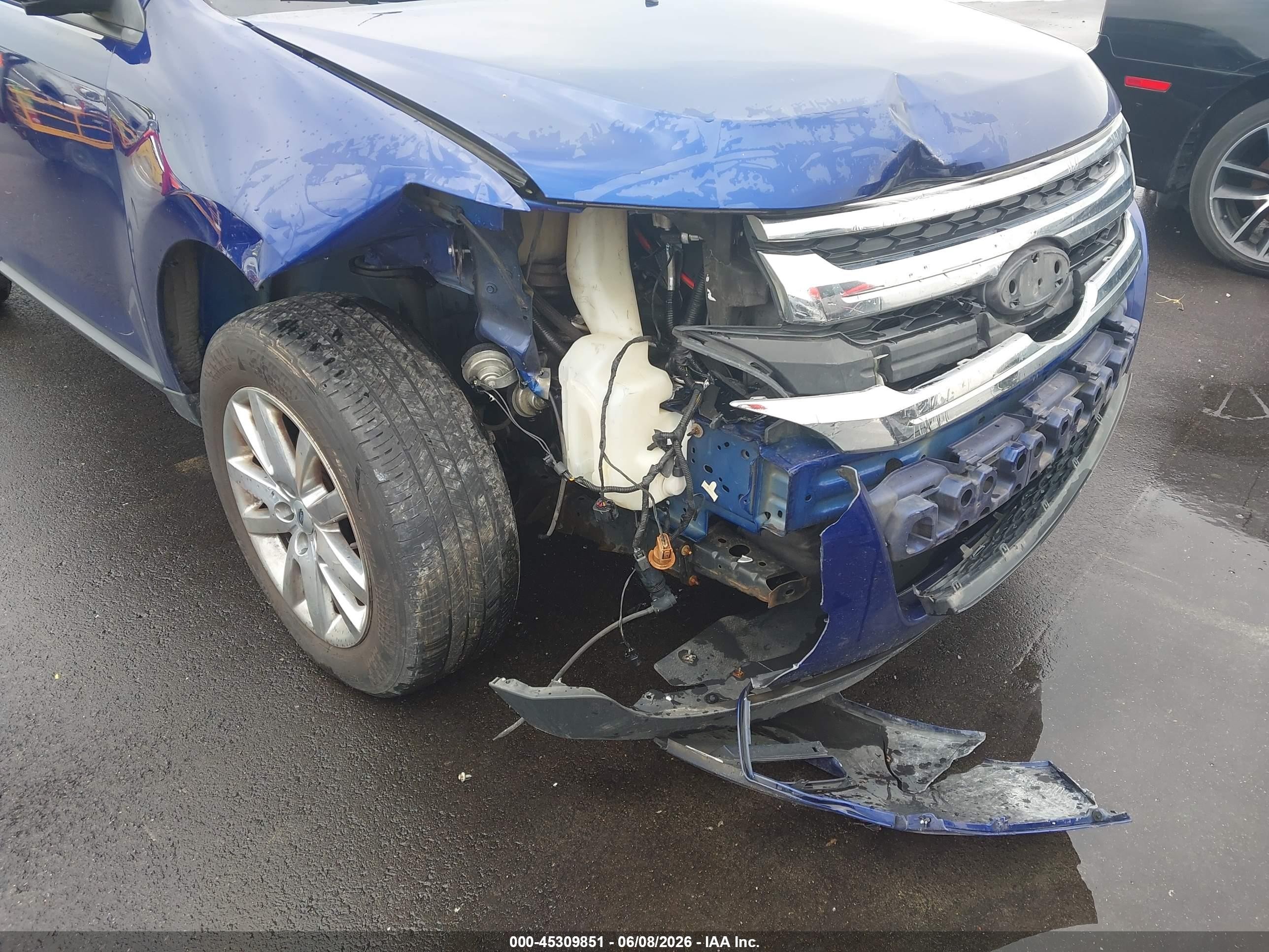 2013 Ford Edge Sel Blue vin: 2FMDK4JC8DBB53530