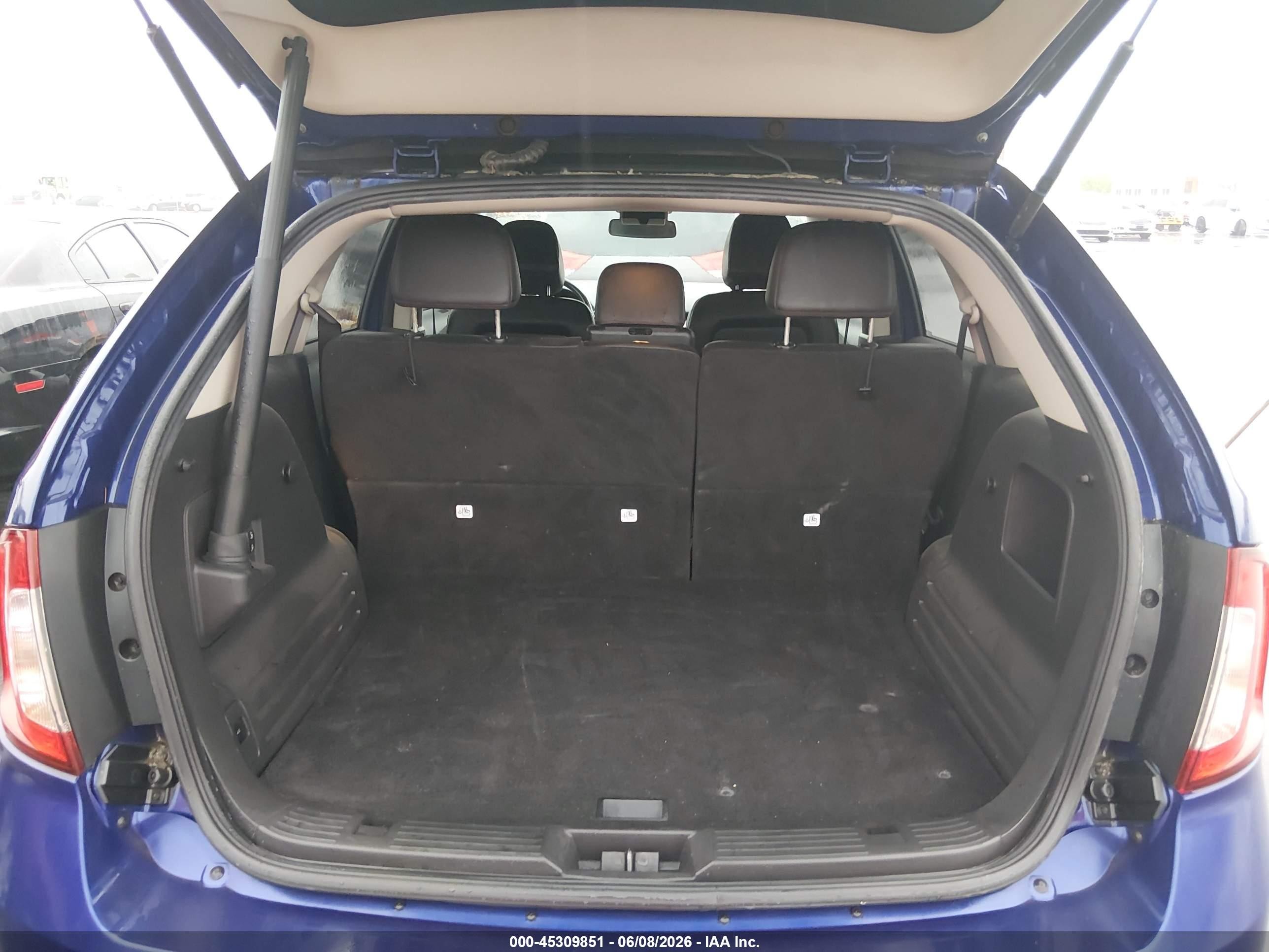 2013 Ford Edge Sel Blue vin: 2FMDK4JC8DBB53530
