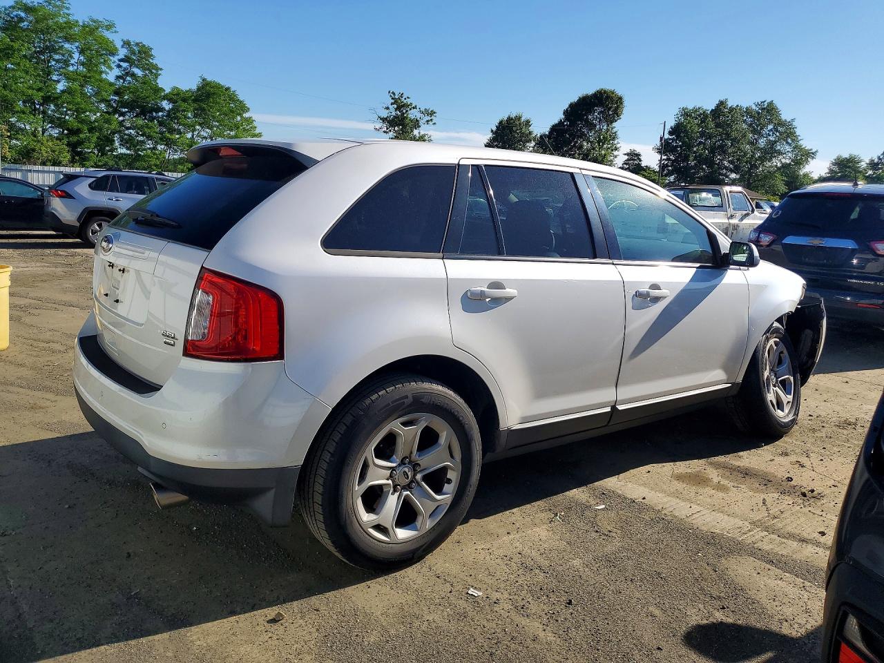 2013 Ford Edge Sel White vin: 2FMDK4JC8DBB59098