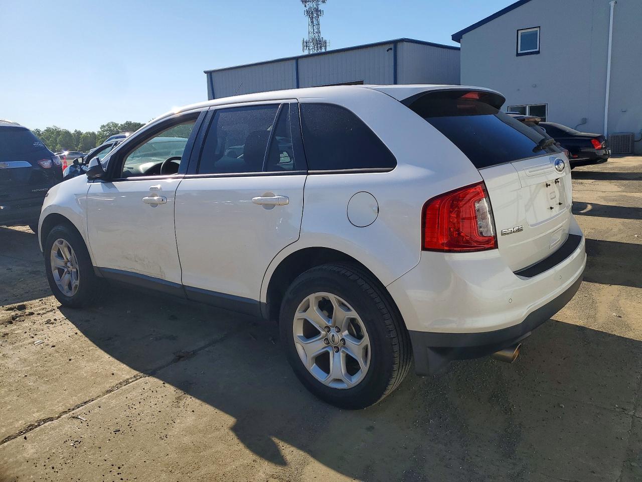 2013 Ford Edge Sel White vin: 2FMDK4JC8DBB59098
