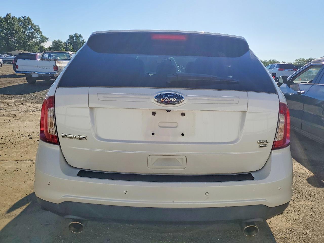 2013 Ford Edge Sel White vin: 2FMDK4JC8DBB59098
