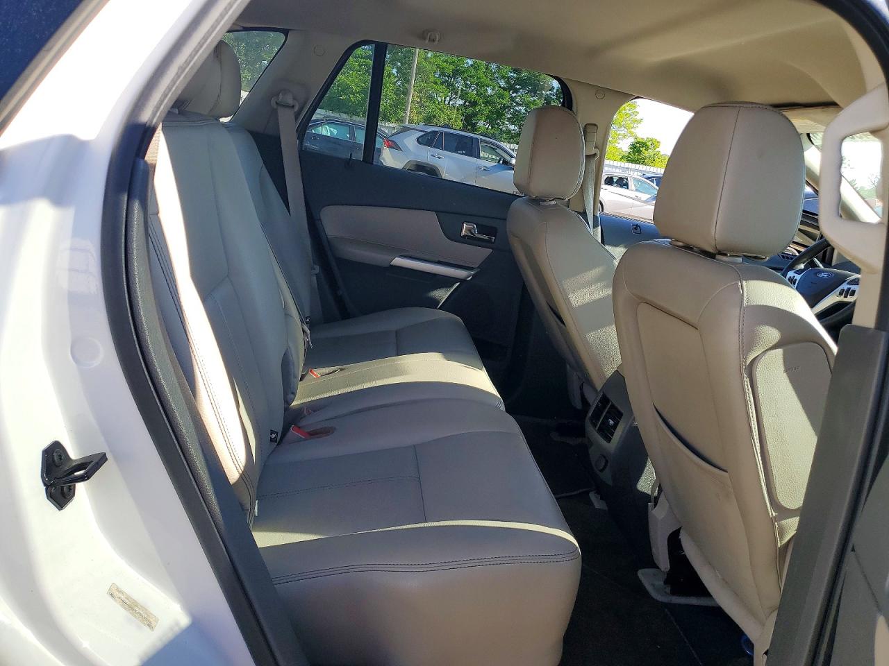 2013 Ford Edge Sel White vin: 2FMDK4JC8DBB59098