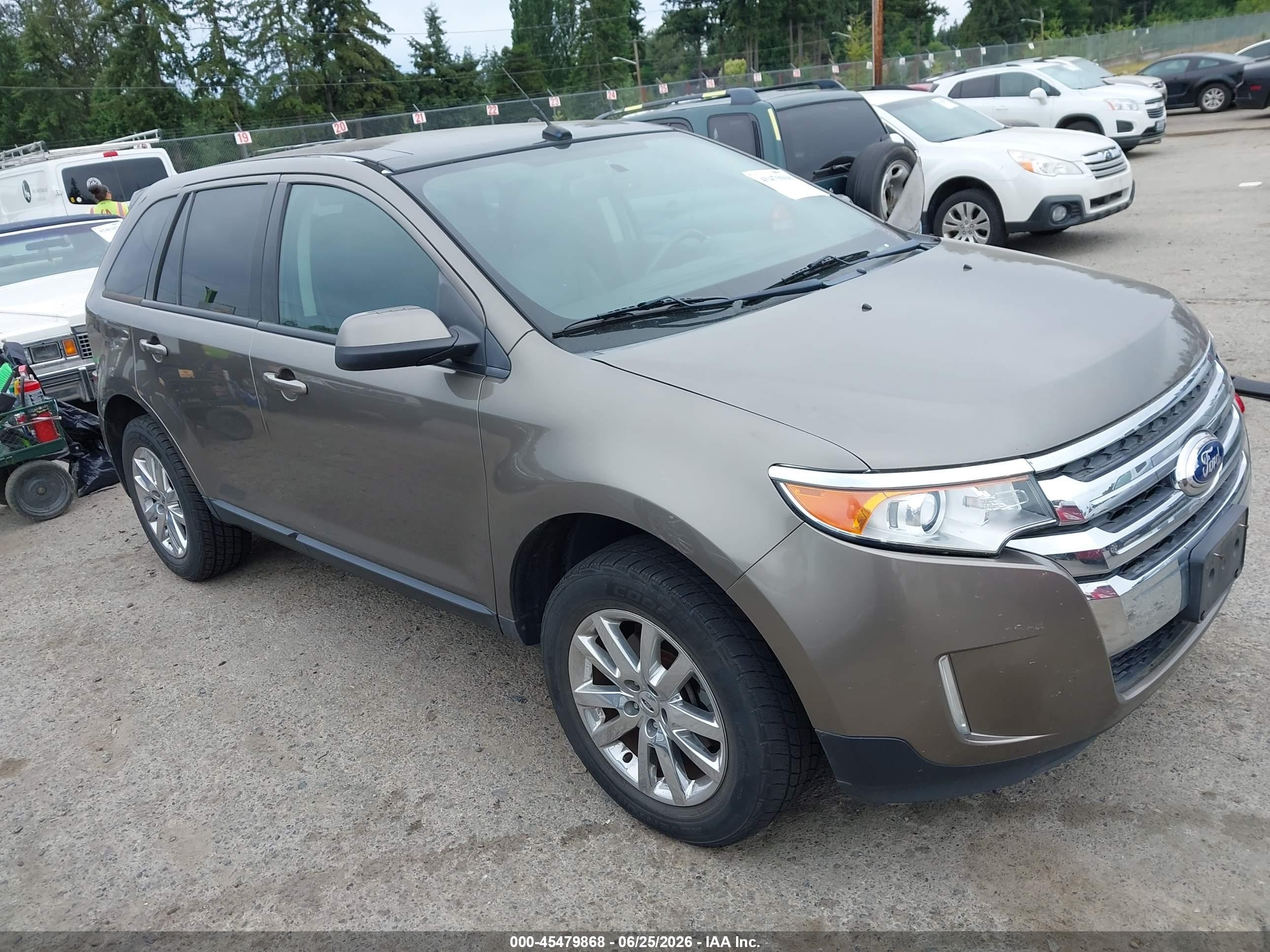 2013 Ford Edge Sel Коричневый vin: 2FMDK4JC8DBB75284