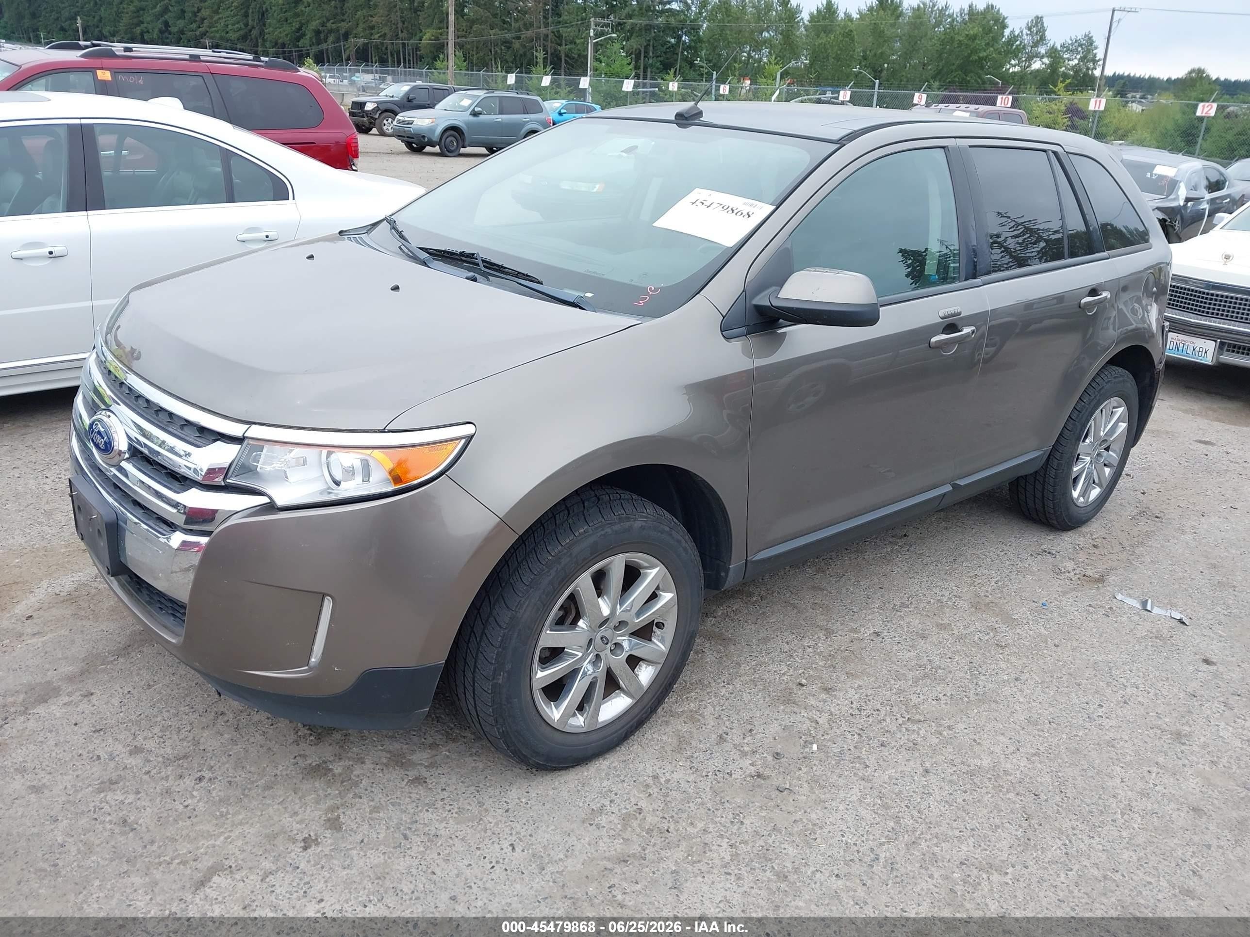 2013 Ford Edge Sel Brown vin: 2FMDK4JC8DBB75284