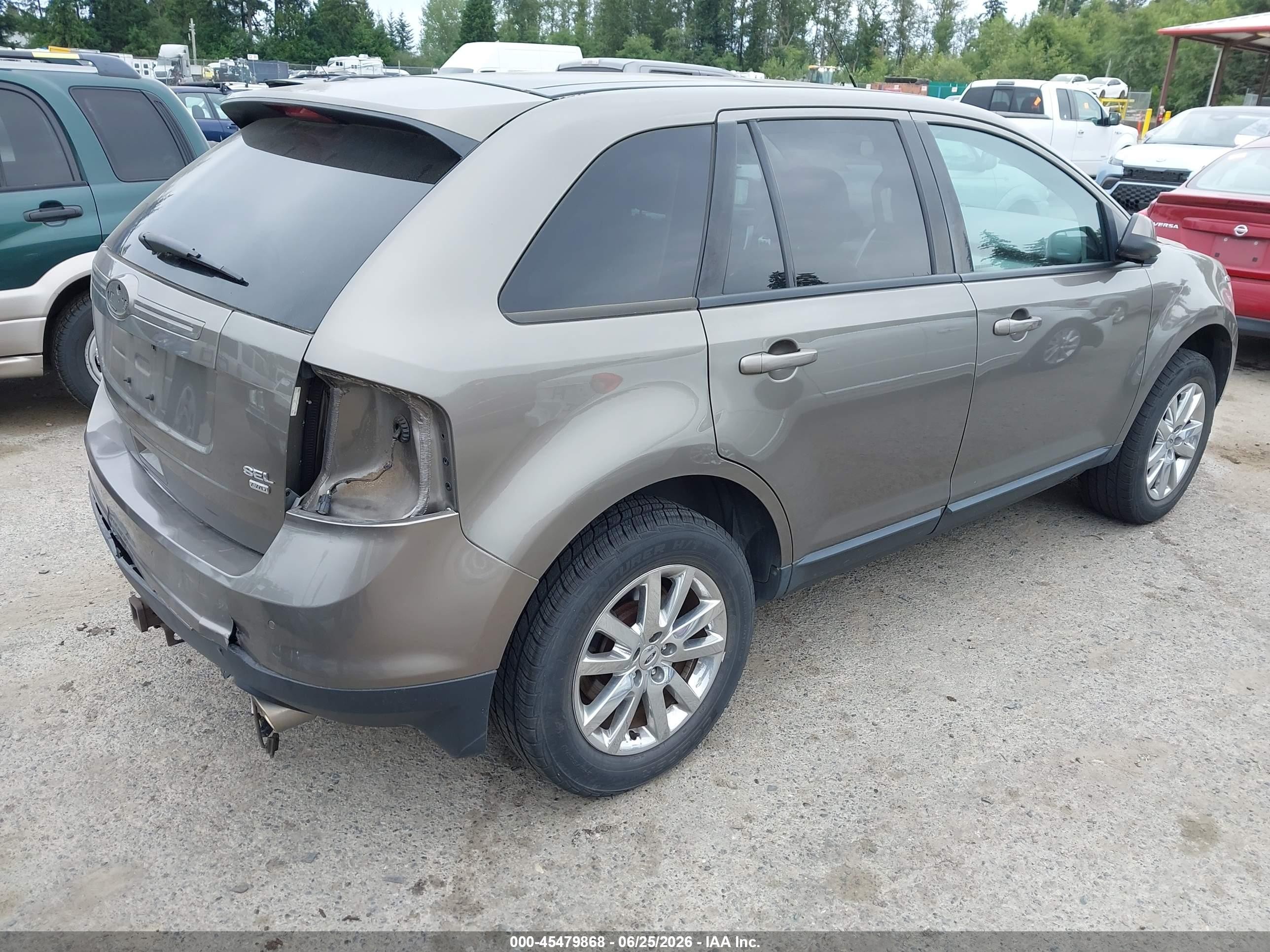 2013 Ford Edge Sel Brown vin: 2FMDK4JC8DBB75284