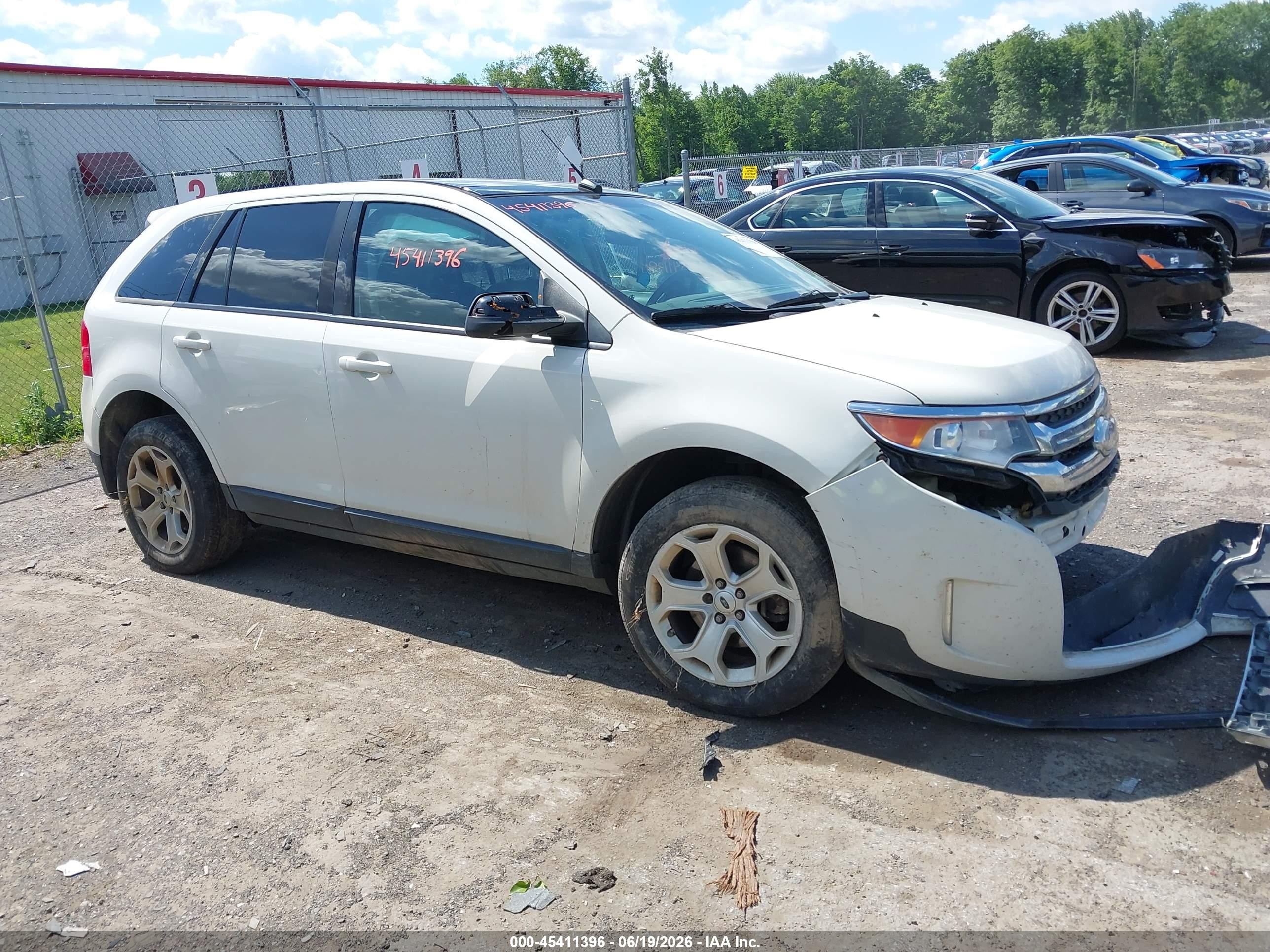 2013 Ford Edge Sel Белый vin: 2FMDK4JC8DBC71030