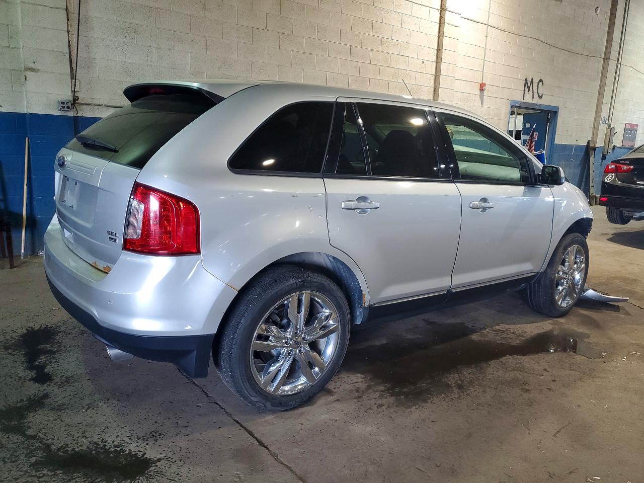 2013 Ford Edge Sel Silver vin: 2FMDK4JC8DBC79113